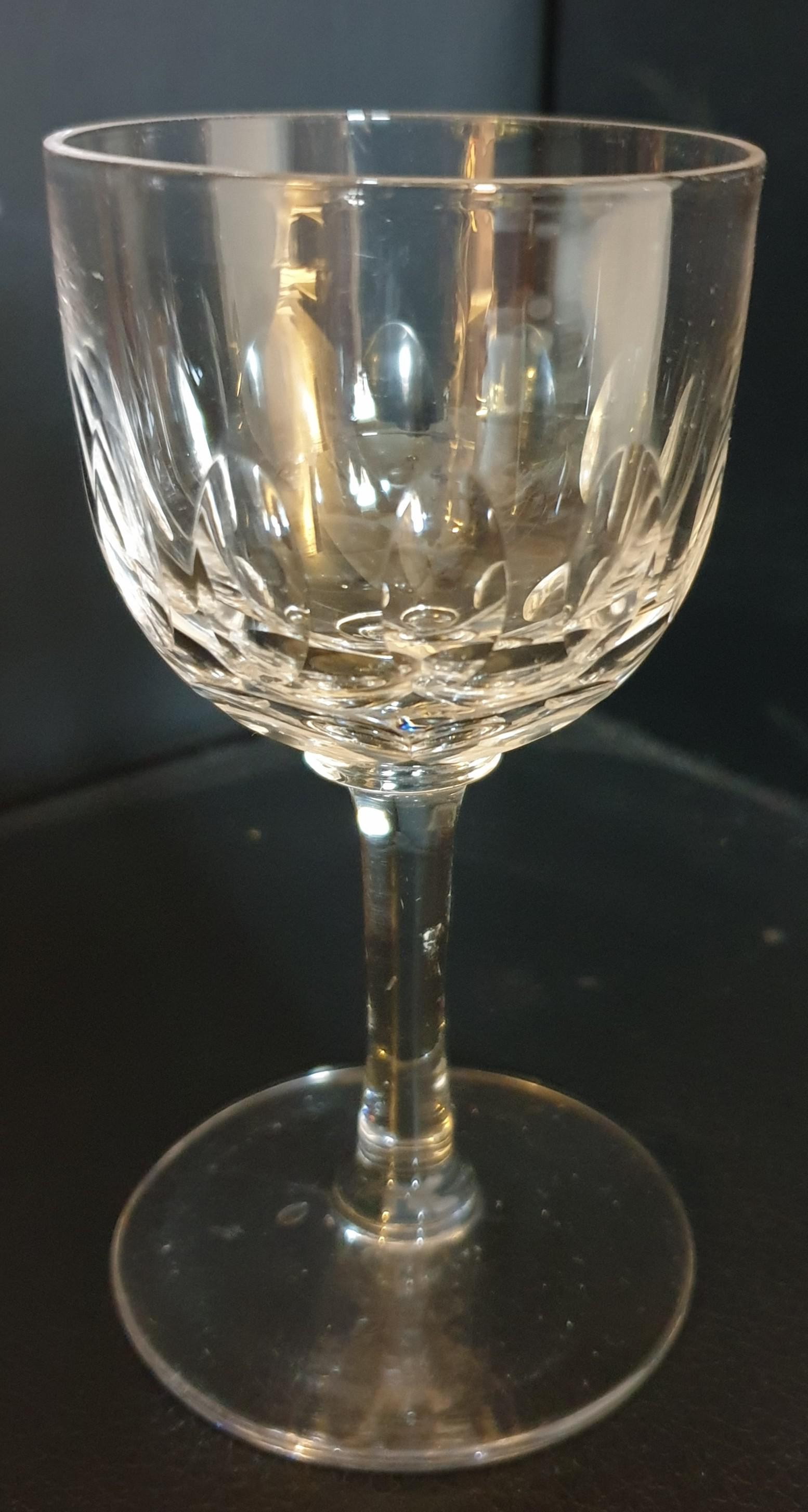 Victorian Hand Cut Port Glass c.1860 (1 of 4)