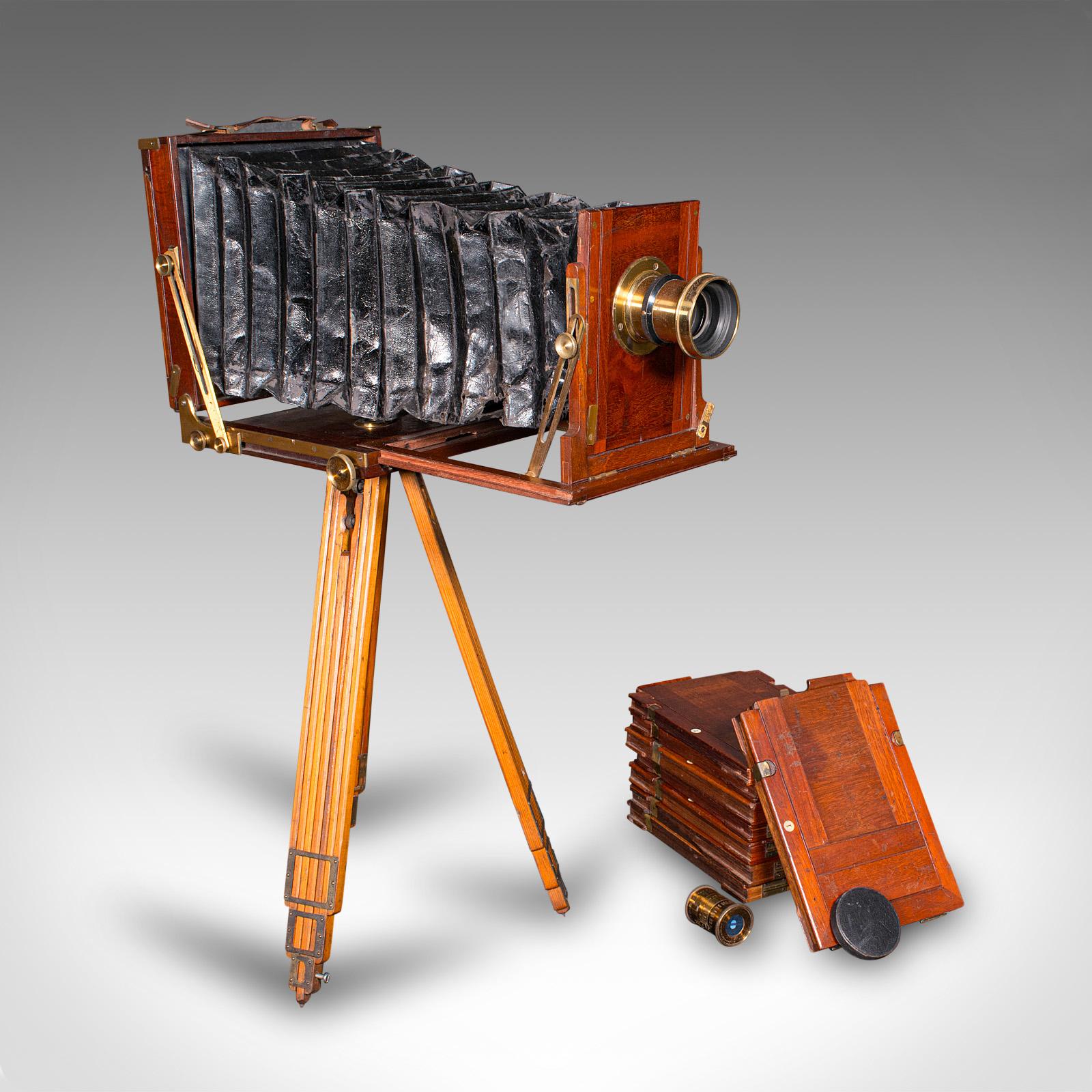 Antique Box Field Camera & Tripod, English, Accessories, Ornamental, Victorian (1 of 12) Antique Box Field Camera & Tripod, English, Accessories, Ornamental, Victorian (1 of 12)