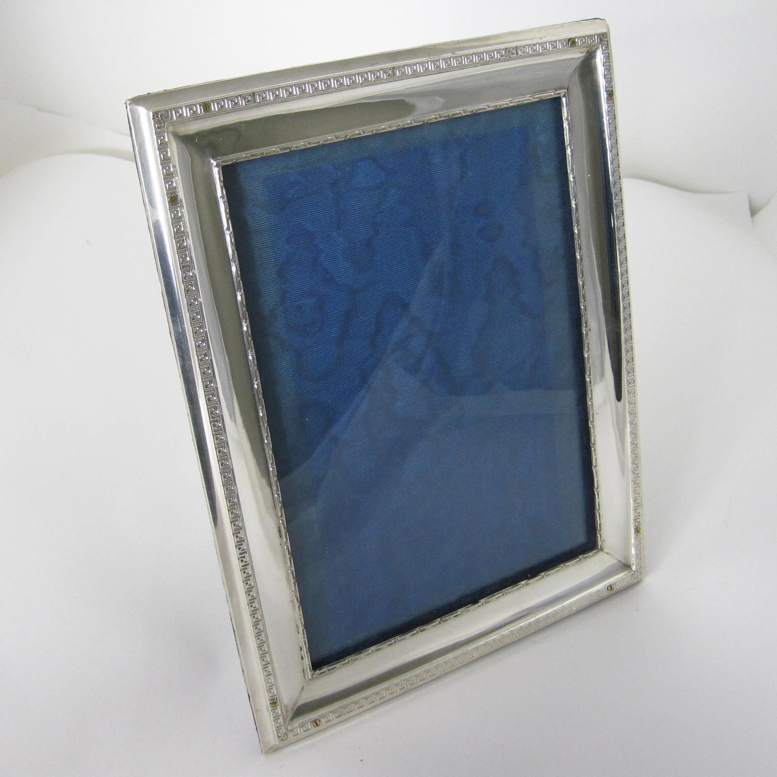 Edwardian Silver Photo Frame with Greek Key Pattern Border (1 of 7) Edwardian Silver Photo Frame with Greek Key Pattern Border (1 of 7)