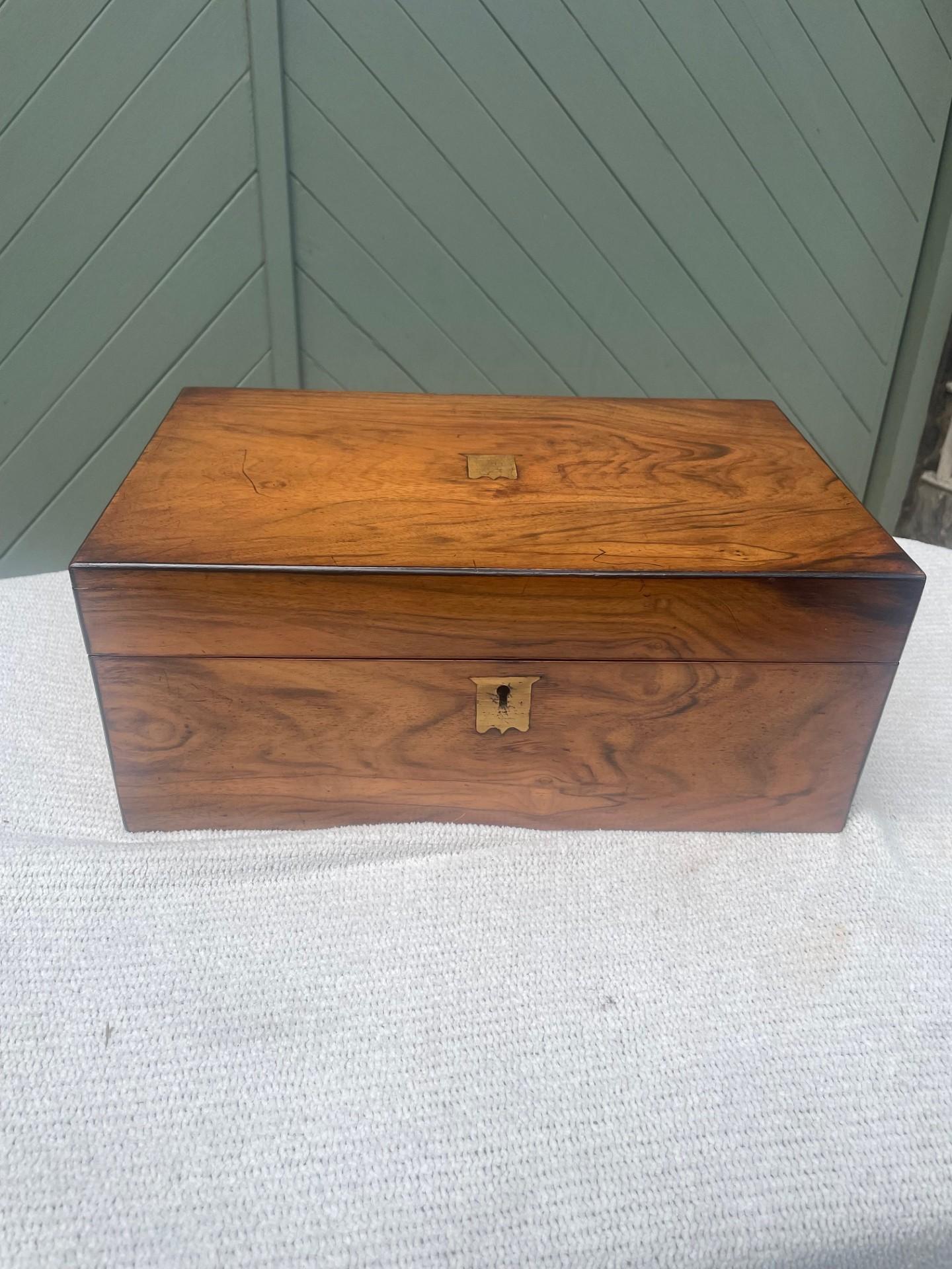 Antique Walnut Writing Slope Writing Box (1 of 12) Antique Walnut Writing Slope Writing Box (1 of 12)