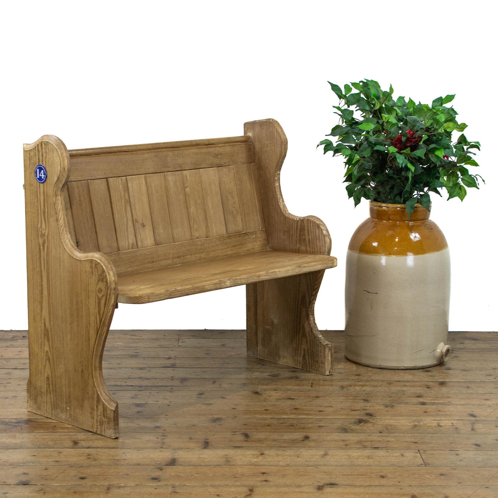 Small Antique Pine Pew (1 of 9) Small Antique Pine Pew (1 of 9)