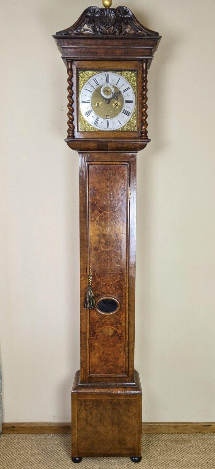 Good Walnut Longcase Clock Early 20th Century Engraved Edward Stanton (1 of 12)
