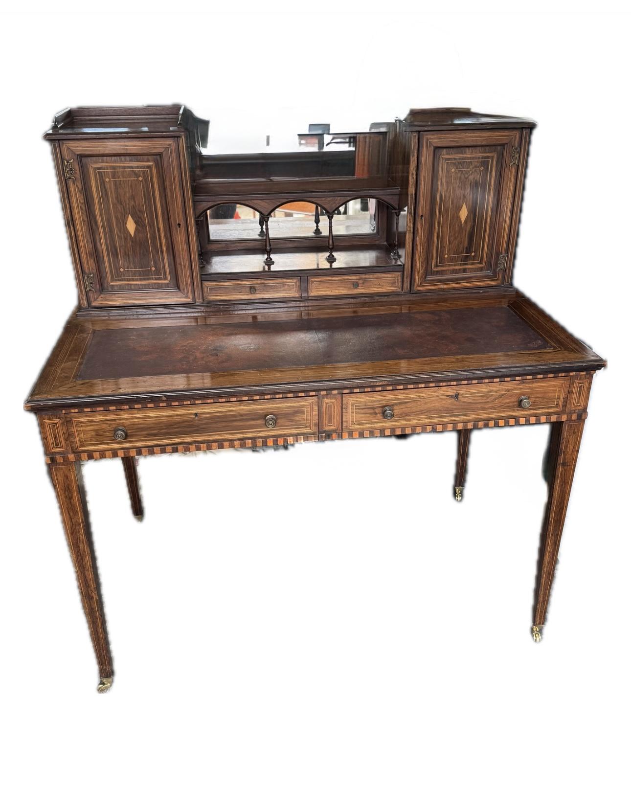 Edwardian Inlaid Edwards and Roberts Writing Table (1 of 10) Edwardian Inlaid Edwards and Roberts Writing Table (1 of 10)