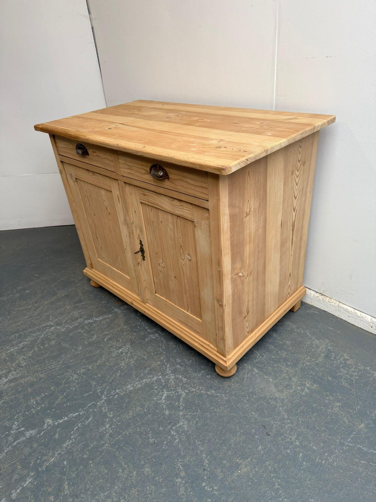 A Classic Victorian Antique/Old Pine Large Kitchen Dresser Base to Wax/pPaint (1 of 9)