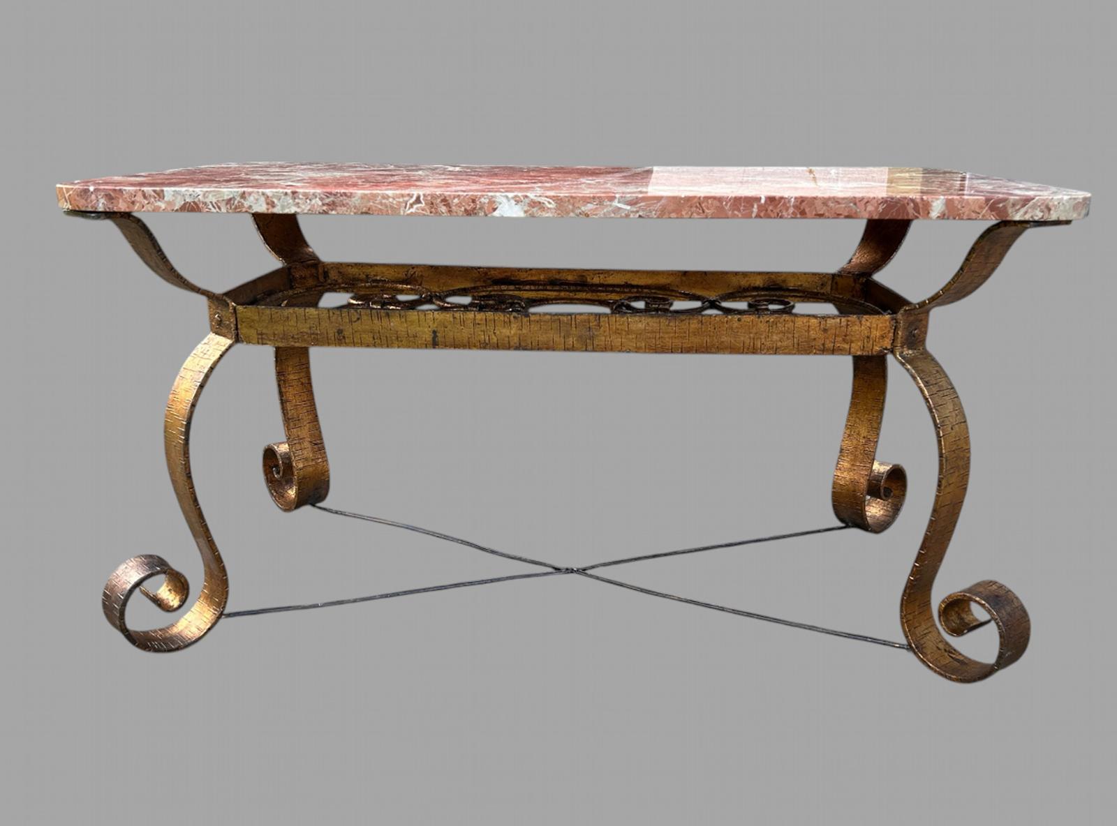 Attractive Mid Century Marble Topped Coffee Table (1 of 4)