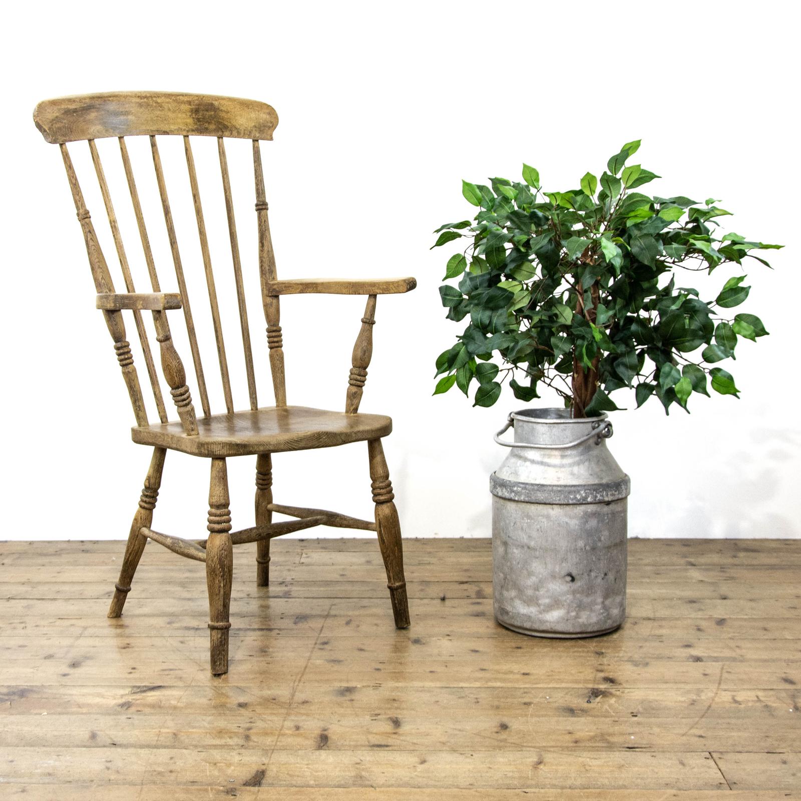 Antique 19th Century Elm Windsor Armchair (1 of 9)