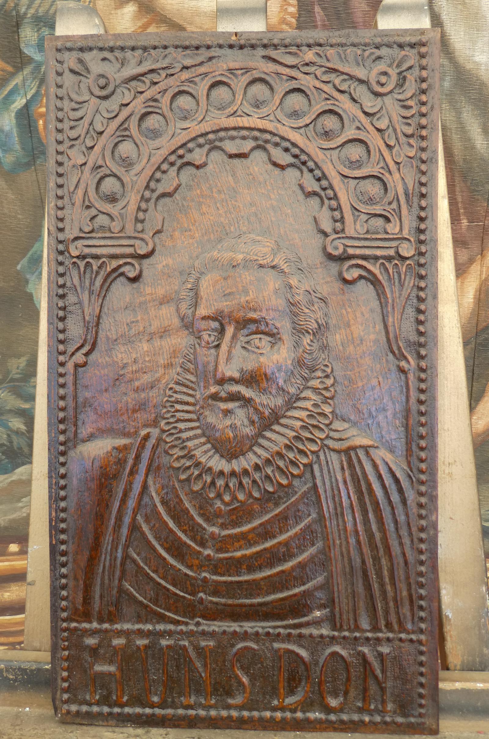 Panel 1st Baron Hunsdon Oak Carved 1680-1700 (1 of 21) Panel 1st Baron Hunsdon Oak Carved 1680-1700 (1 of 21)