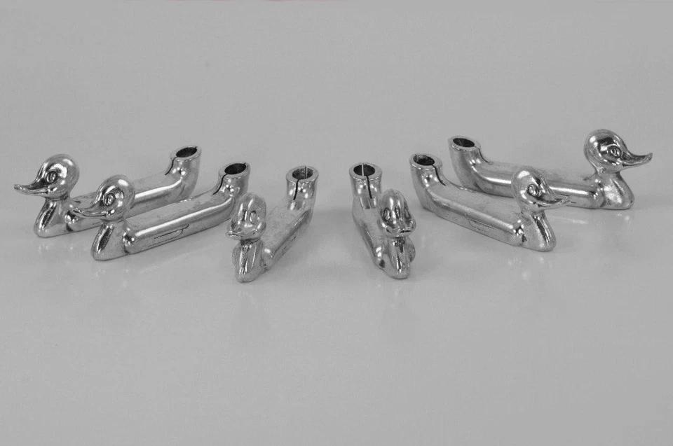 6 Vintage French Silver Plated Duck Cutlery Rests / Place Name / Candle Holder (1 of 7)