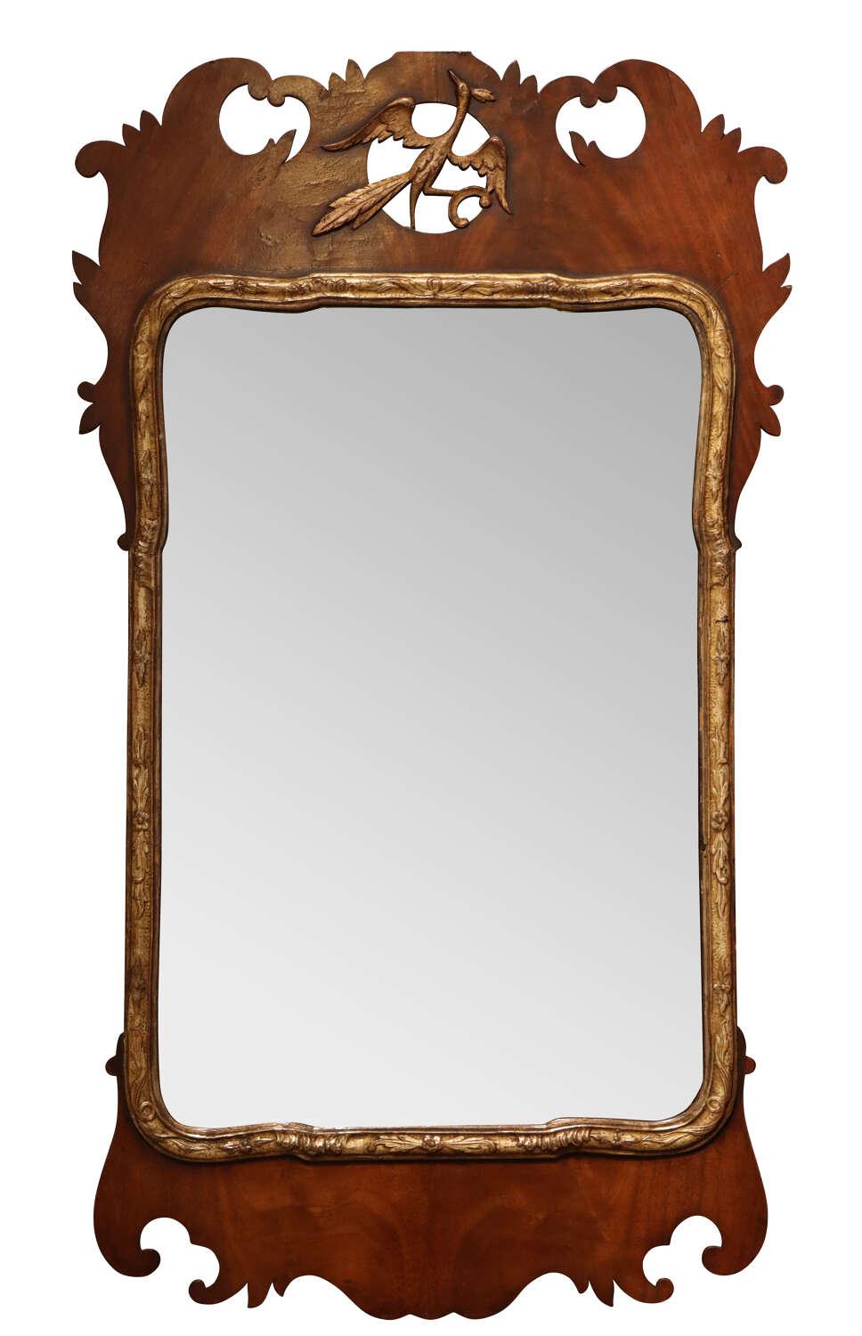 19th Century Mahogany Wall Mirror (1 of 2) 19th Century Mahogany Wall Mirror (1 of 2)