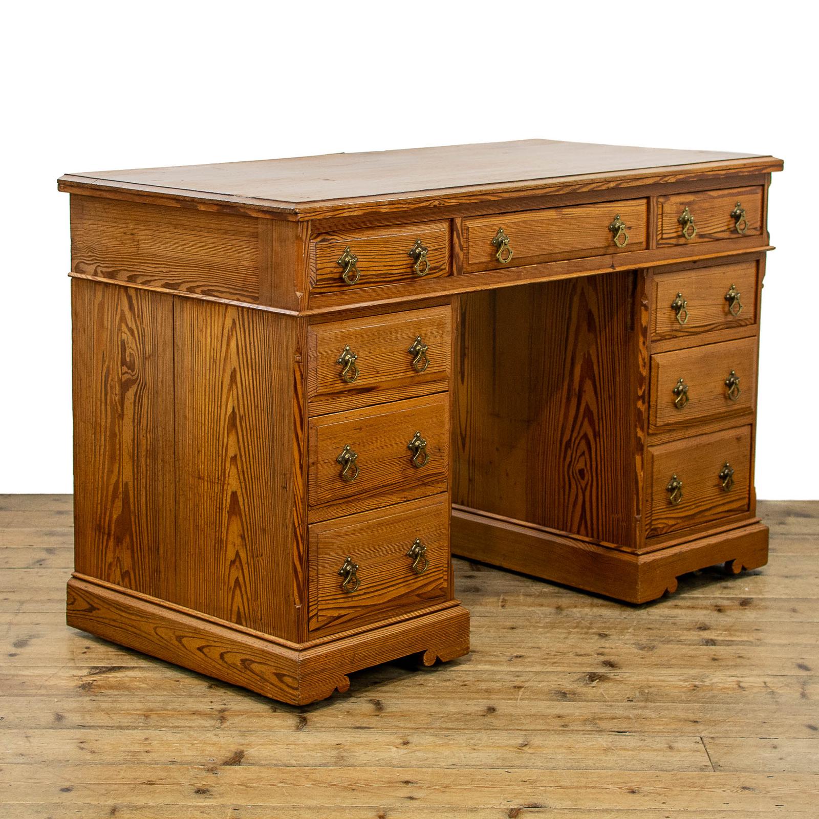 Antique Gothic Revival Pine Pedestal Desk (1 of 12) Antique Gothic Revival Pine Pedestal Desk (1 of 12)