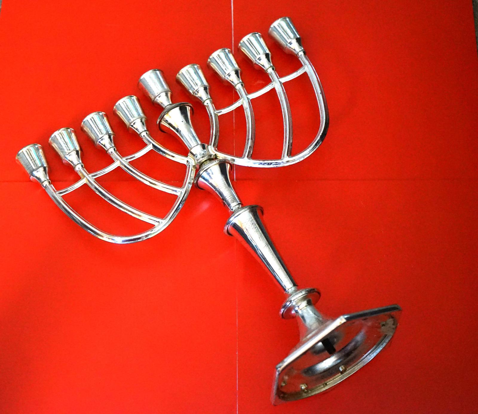 Vintage Silver Plated Menorah (1 of 9)