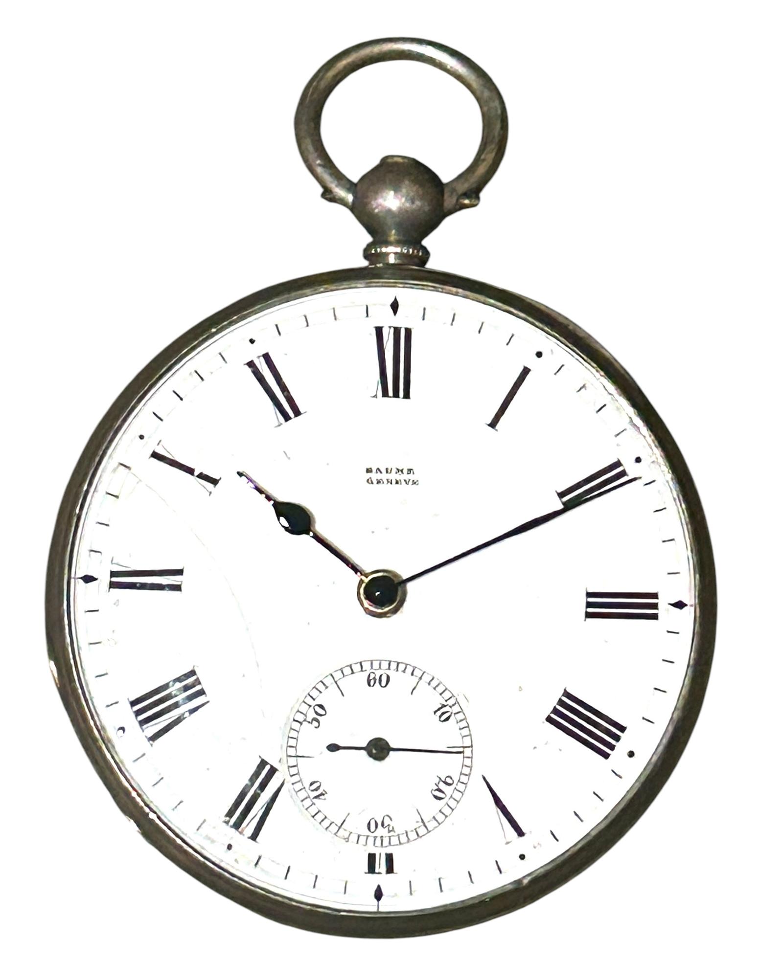 Nice Silver Case Baume Dress Pocket Watch - 1900 (1 of 8) Nice Silver Case Baume Dress Pocket Watch - 1900 (1 of 8)
