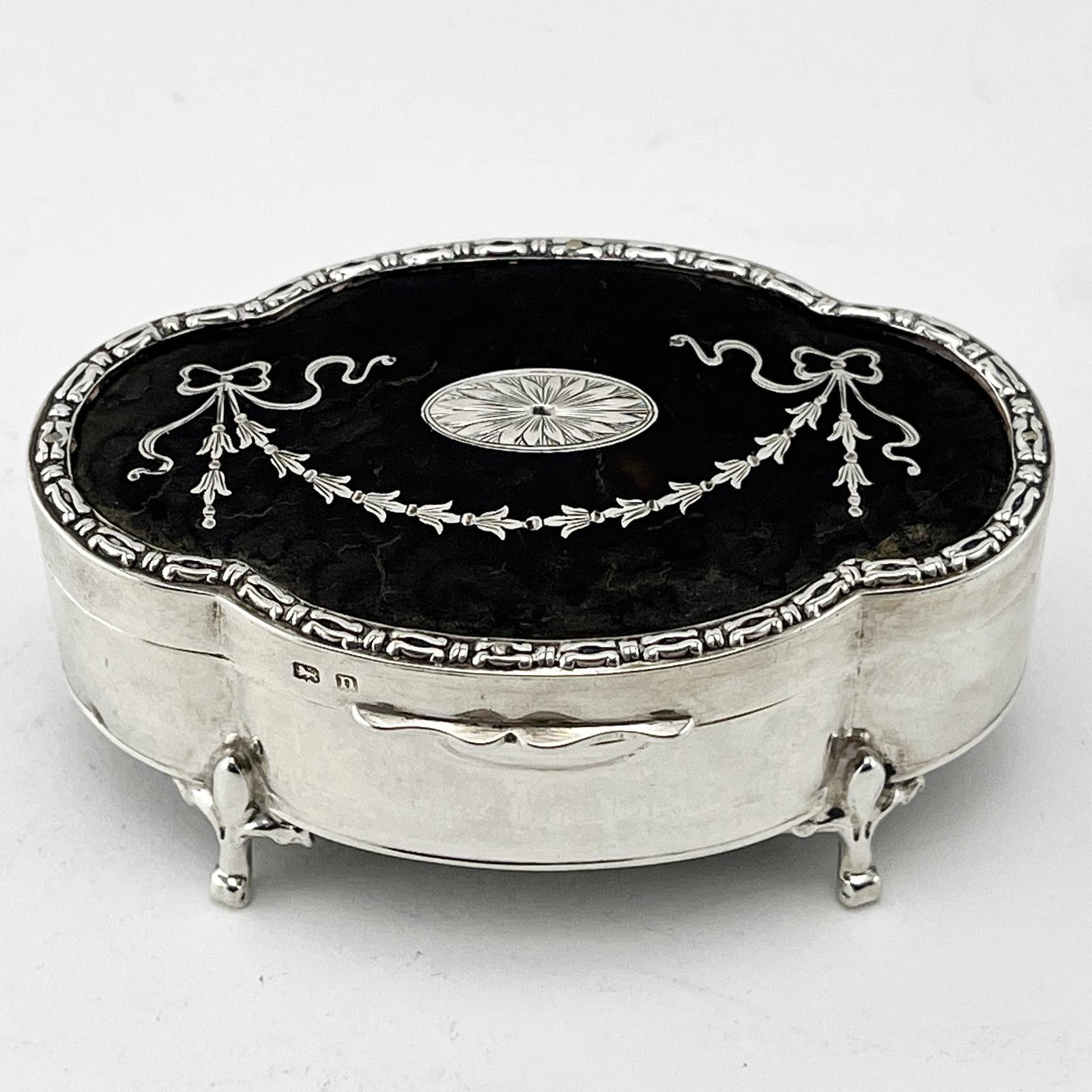 Mappin & Webb Sterling Silver Jewellery or Trinket Box (1 of 7)