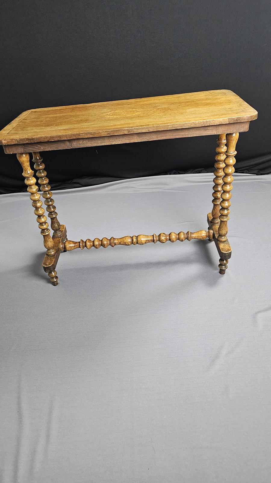Antique Victorian Bobbin Table (1 of 9)