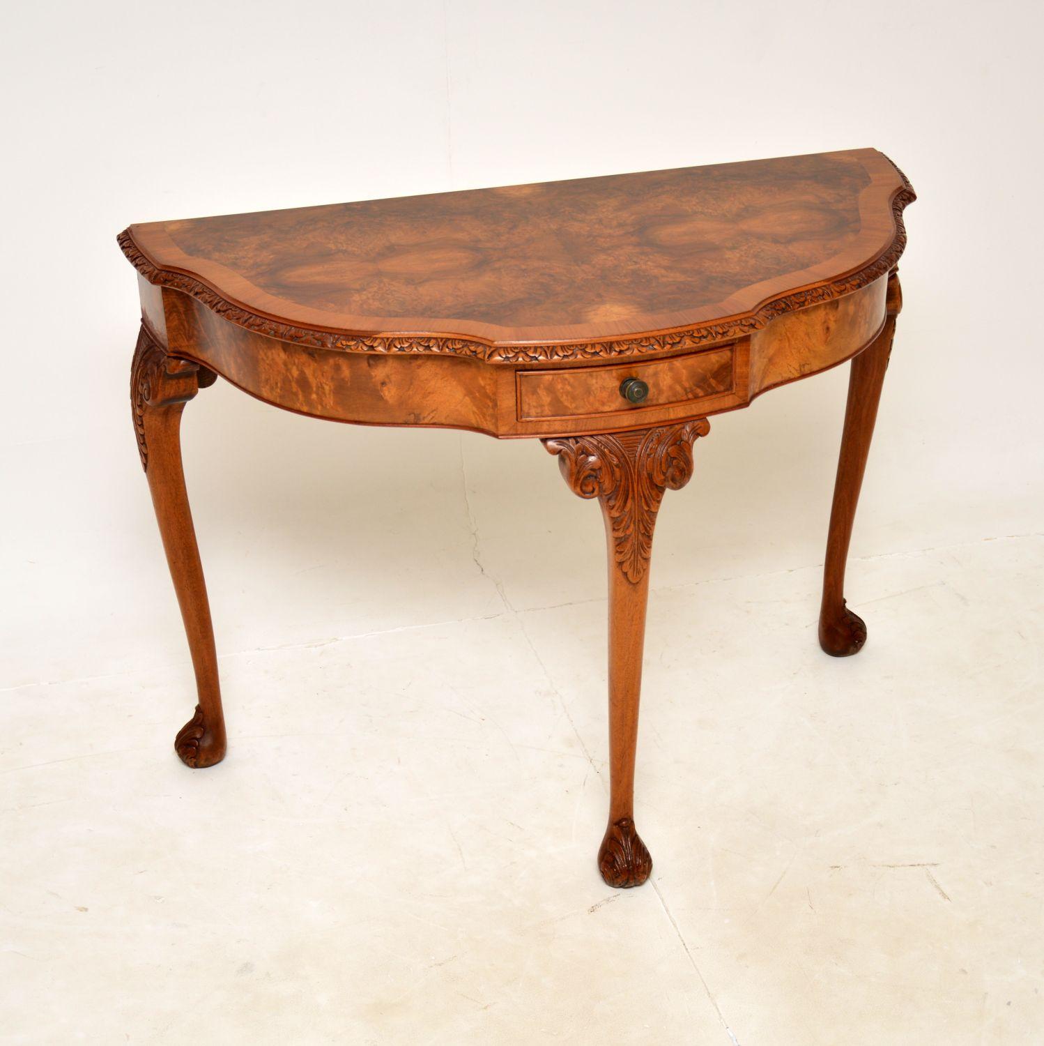 Burr Walnut Console Side Table (1 of 9) Burr Walnut Console Side Table (1 of 9)