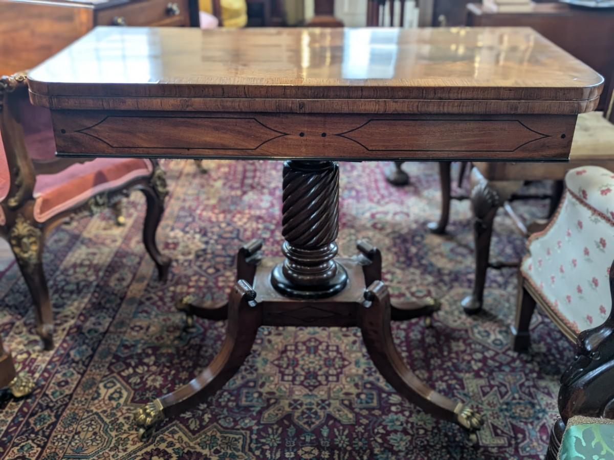 Regency Mahogany Folding Card Table (1 of 6) Regency Mahogany Folding Card Table (1 of 6)