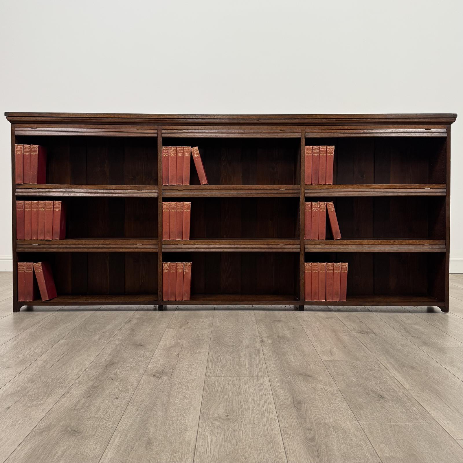 Antique 20th Century Large Open Bookcase In Oak (1 of 10)
