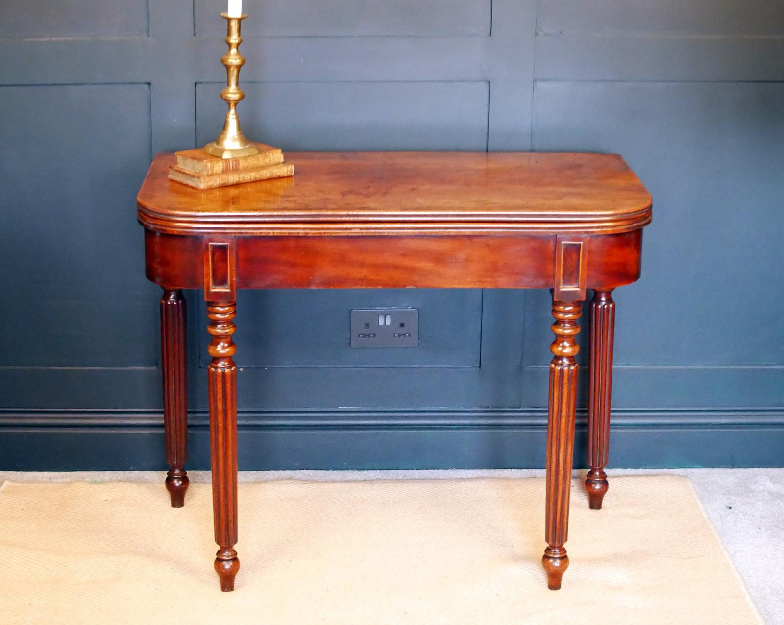 William IV Mahogany Tea Console Table (1 of 16)