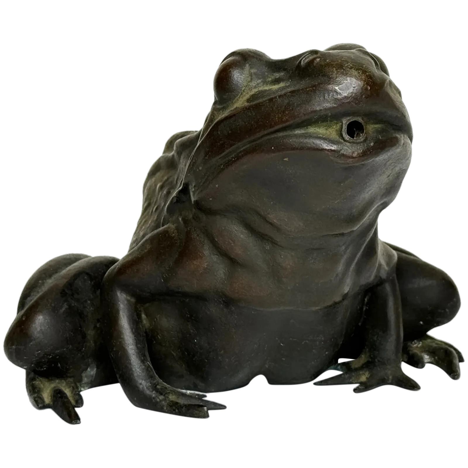 Italian Bronze Frog Fountain Head c.1920 Garden Sculpture (1 of 32) Italian Bronze Frog Fountain Head c.1920 Garden Sculpture (1 of 32)