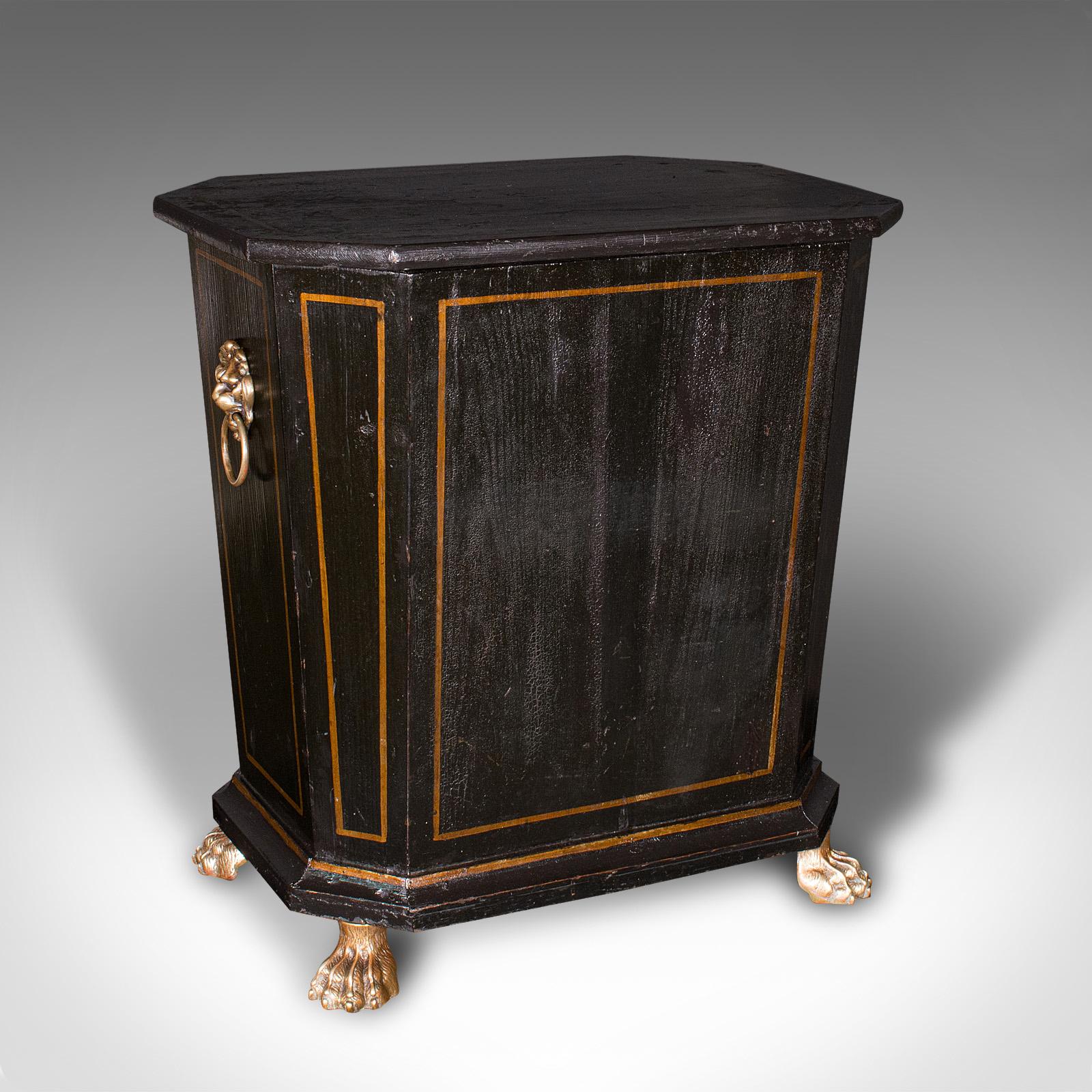 Antique Fireside Store, English Pine, Log, Coal Bin, Aesthetic Period, Victorian (1 of 11)