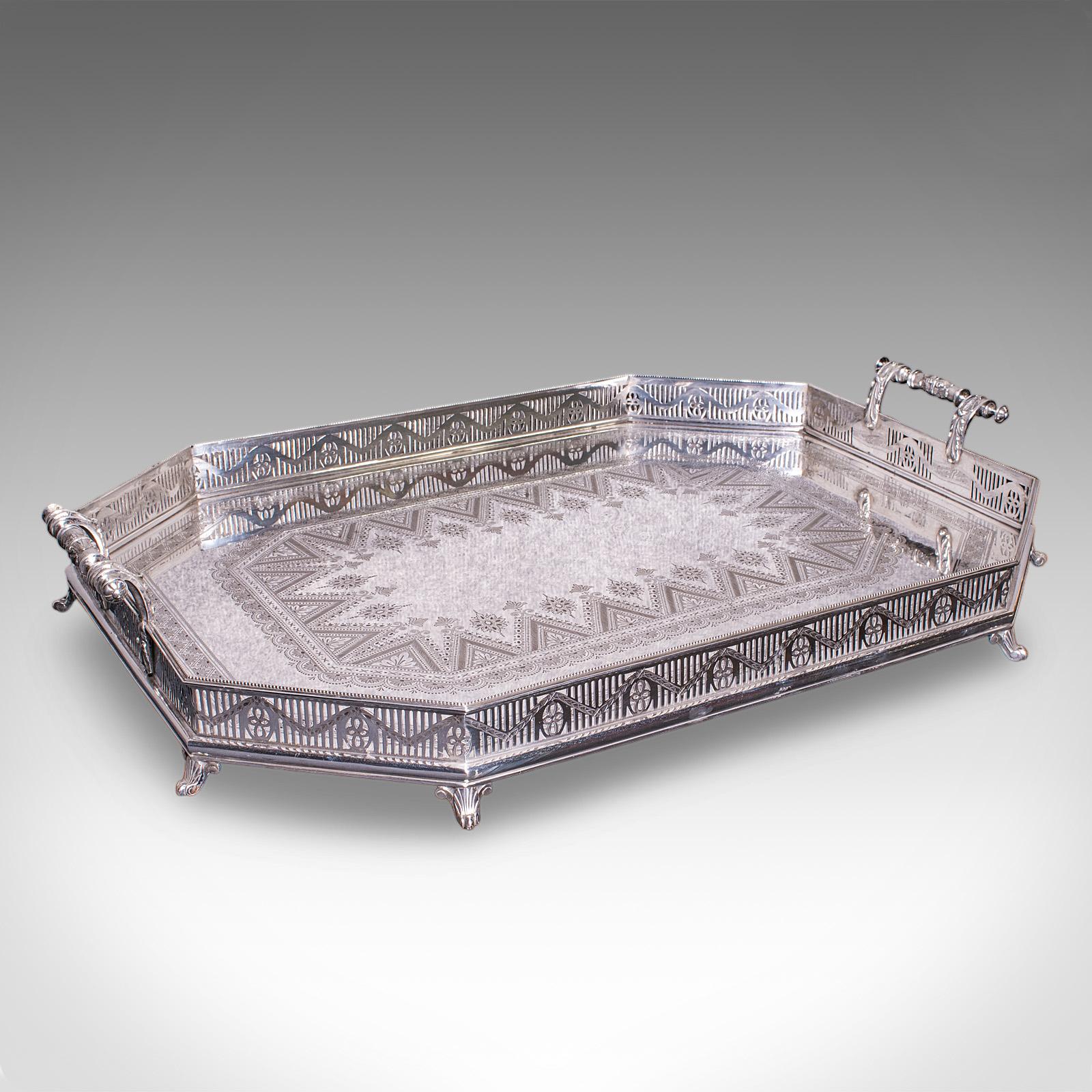 Rare Antique Presentation Serving Tray, English, Silver Plate, Victorian, C.1875 (1 of 12) Rare Antique Presentation Serving Tray, English, Silver Plate, Victorian, C.1875 (1 of 12)