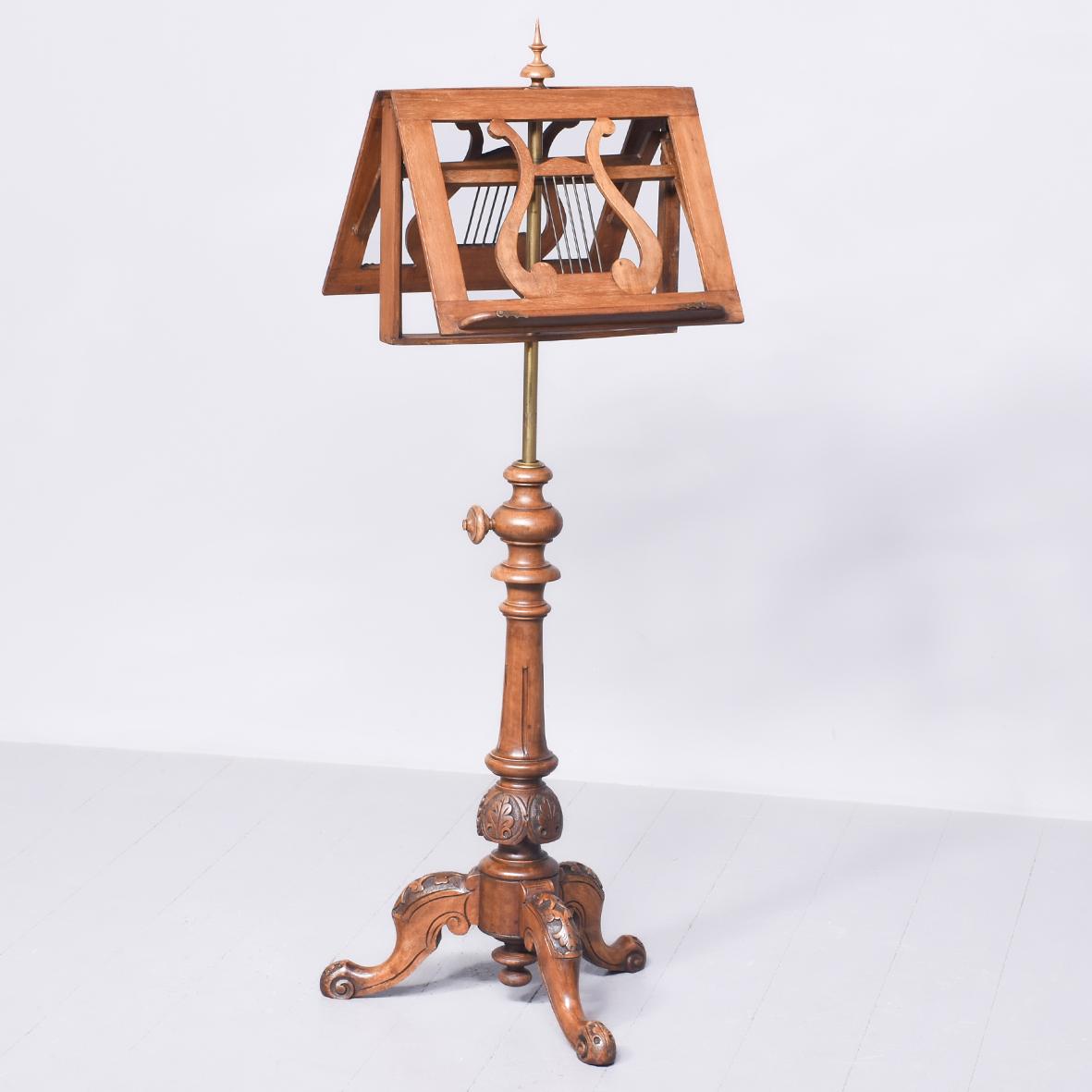 Victorian Walnut Adjustable Duet Stand (1 of 11) Victorian Walnut Adjustable Duet Stand (1 of 11)