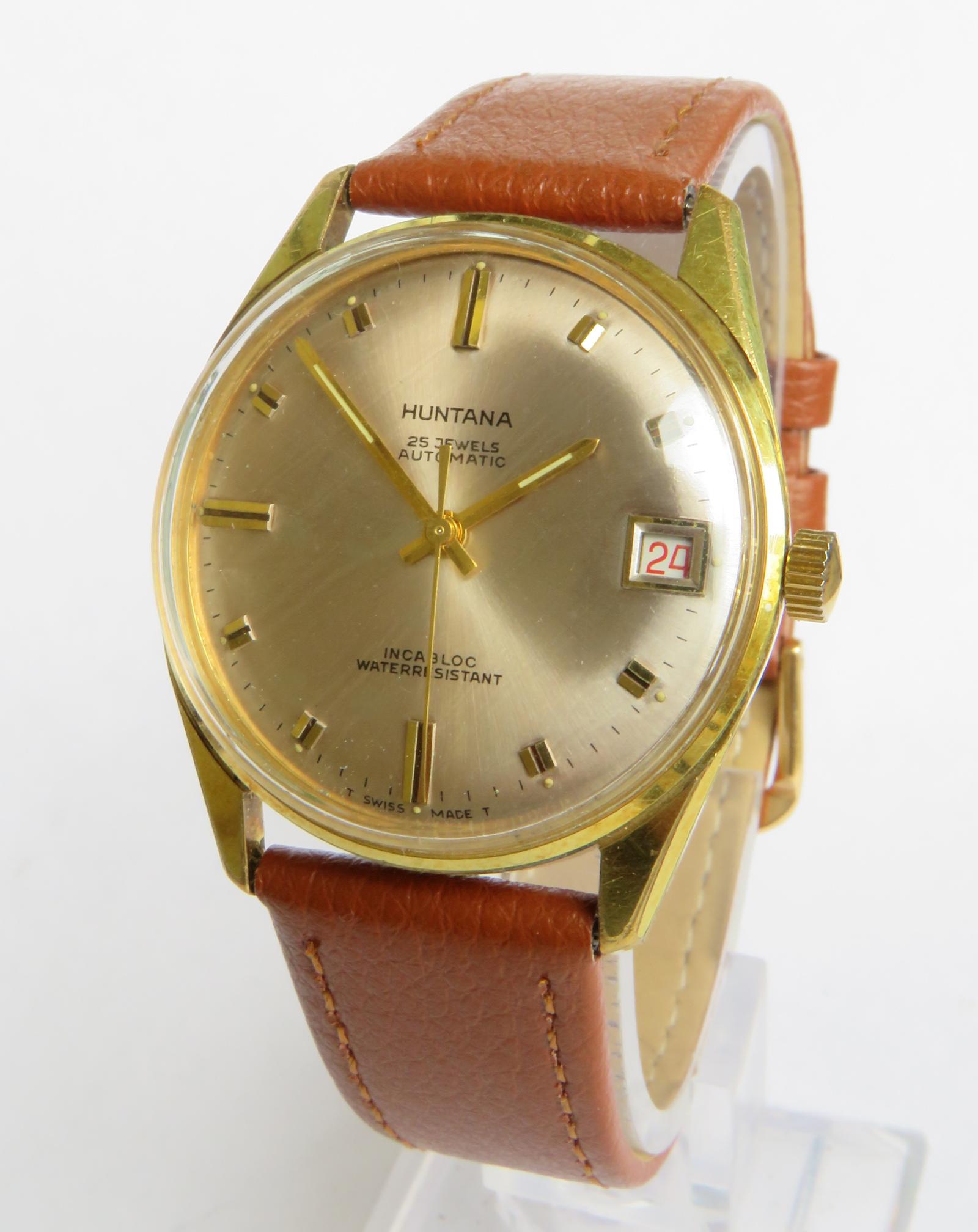 Watch: Gents 1960s Huntana Automatic Wristwatch (1 of 4)