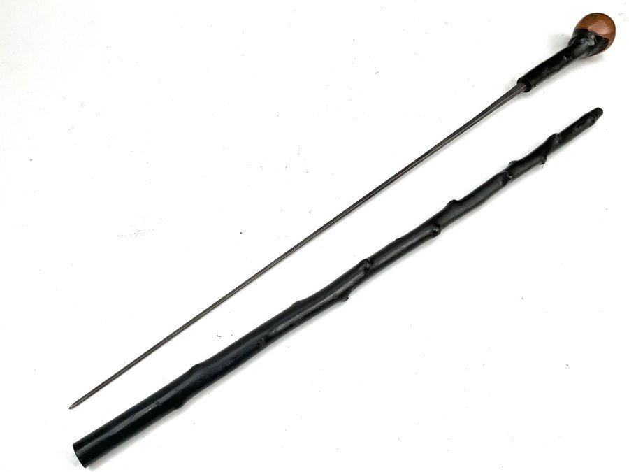 IRISH BLACKTHORN WALKING STICK SWORD STICK THE VERY BEST (1 of 30)