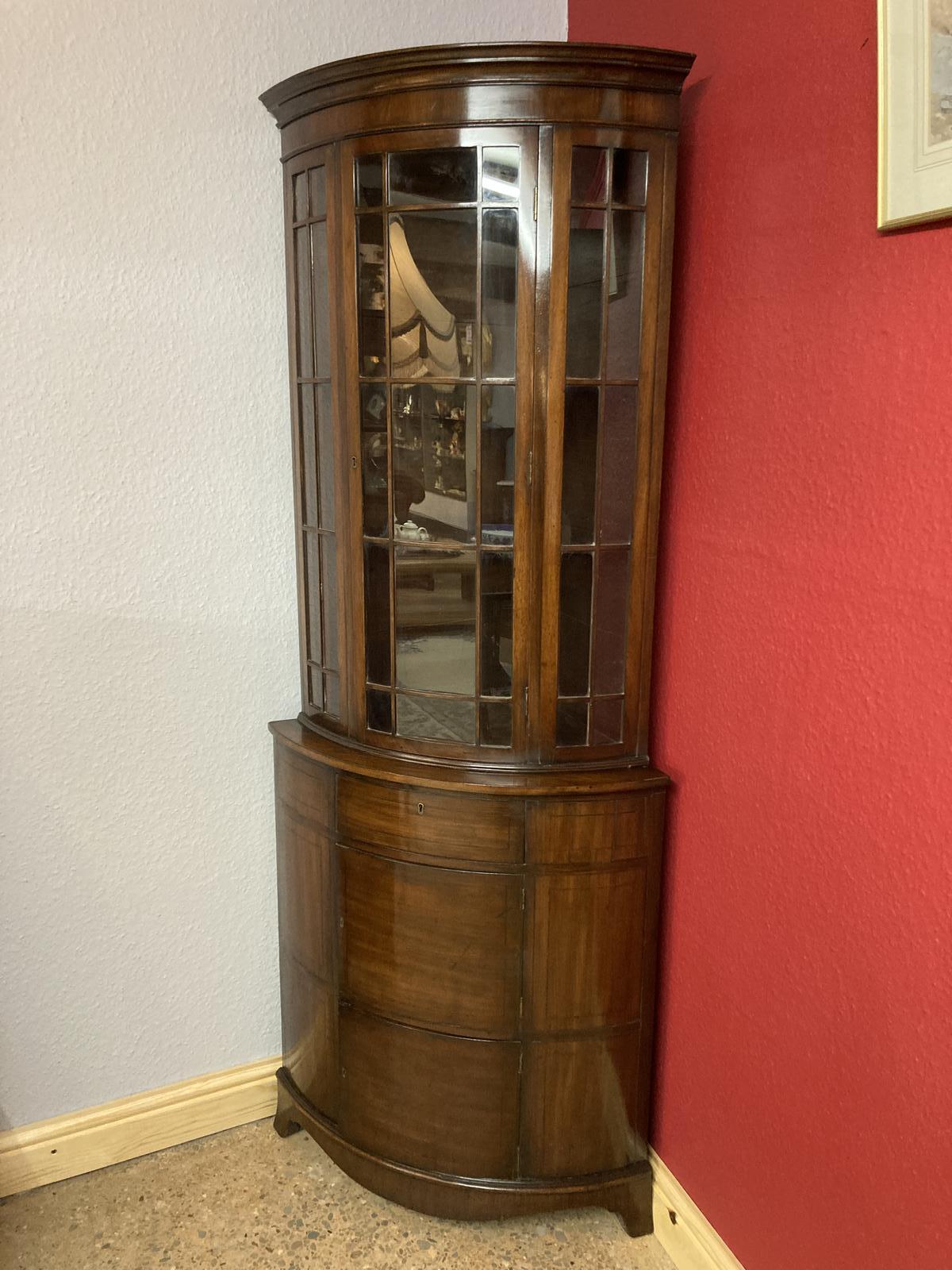 Glazed Corner Cabinet (1 of 1) Glazed Corner Cabinet (1 of 1)
