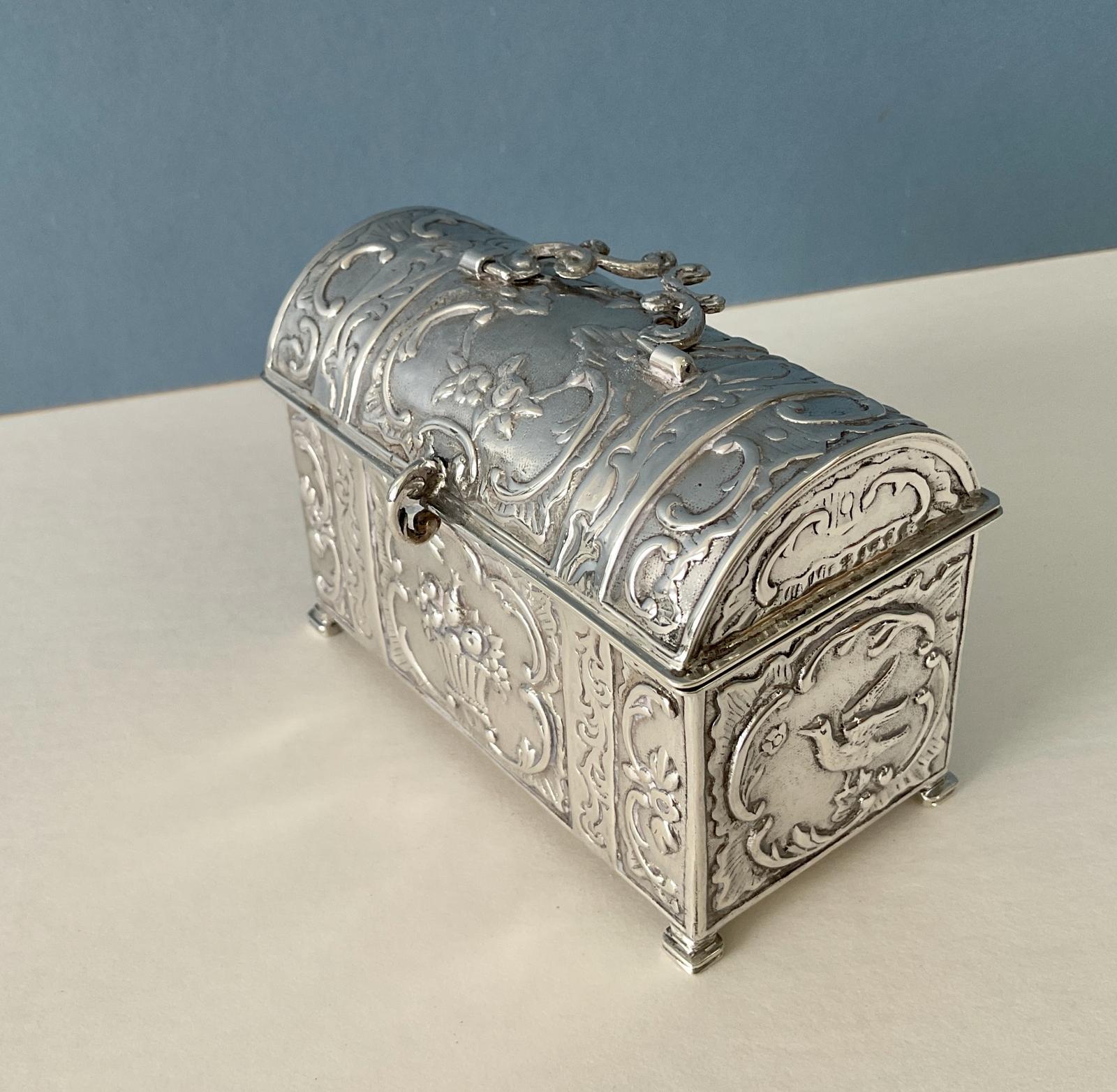 Antique Silver Marriage Casket (1 of 9) Antique Silver Marriage Casket (1 of 9)