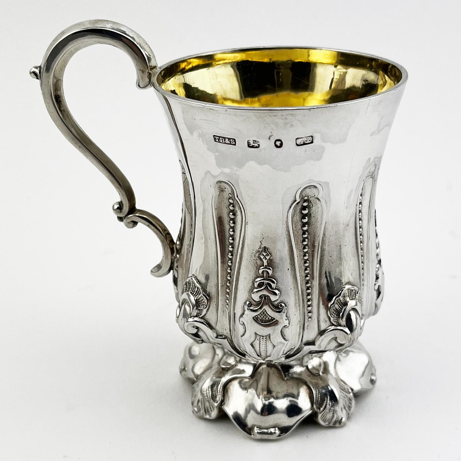 Early Victorian Sterling Silver Christening Mug (1 of 6) Early Victorian Sterling Silver Christening Mug (1 of 6)