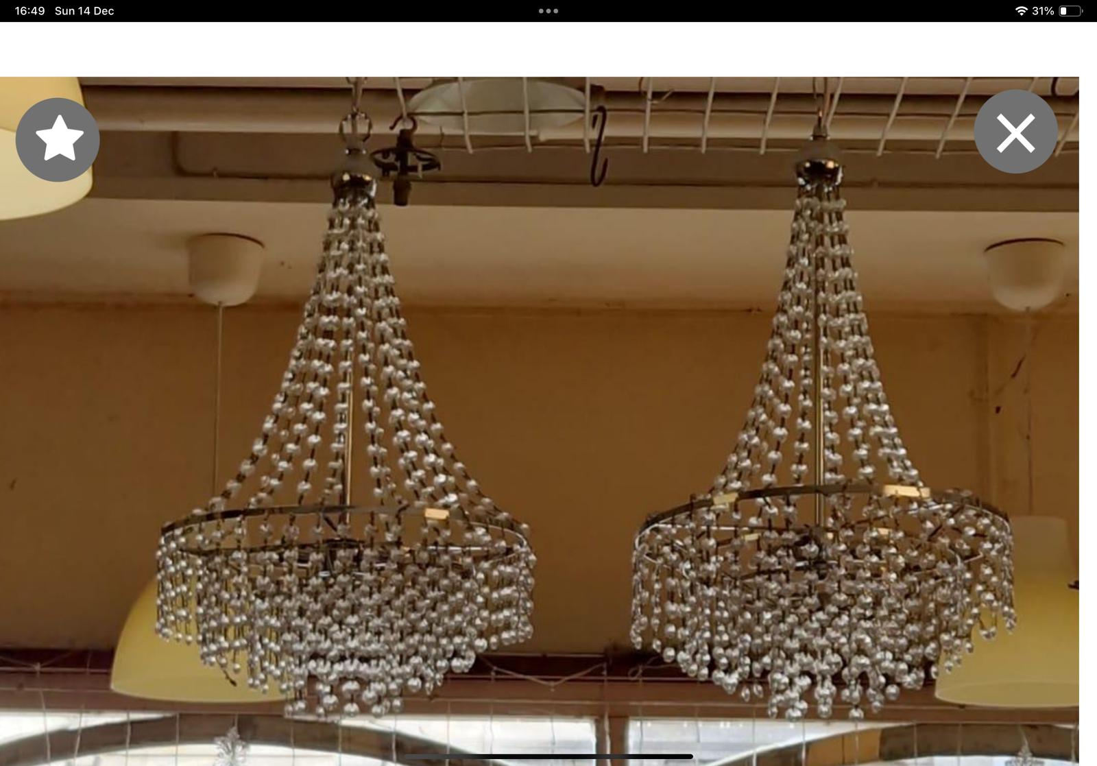 Good Pair of Gilt Chandeliers (1 of 2) Good Pair of Gilt Chandeliers (1 of 2)