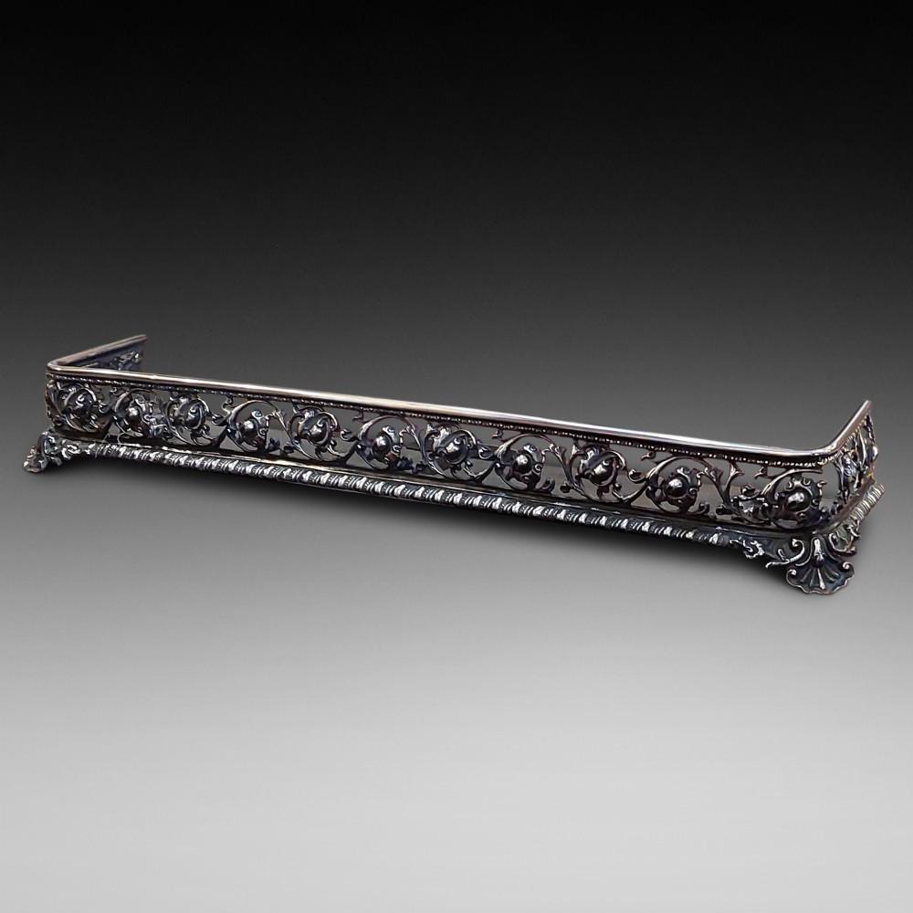 19th Century Steel & Iron Fender (1 of 7)