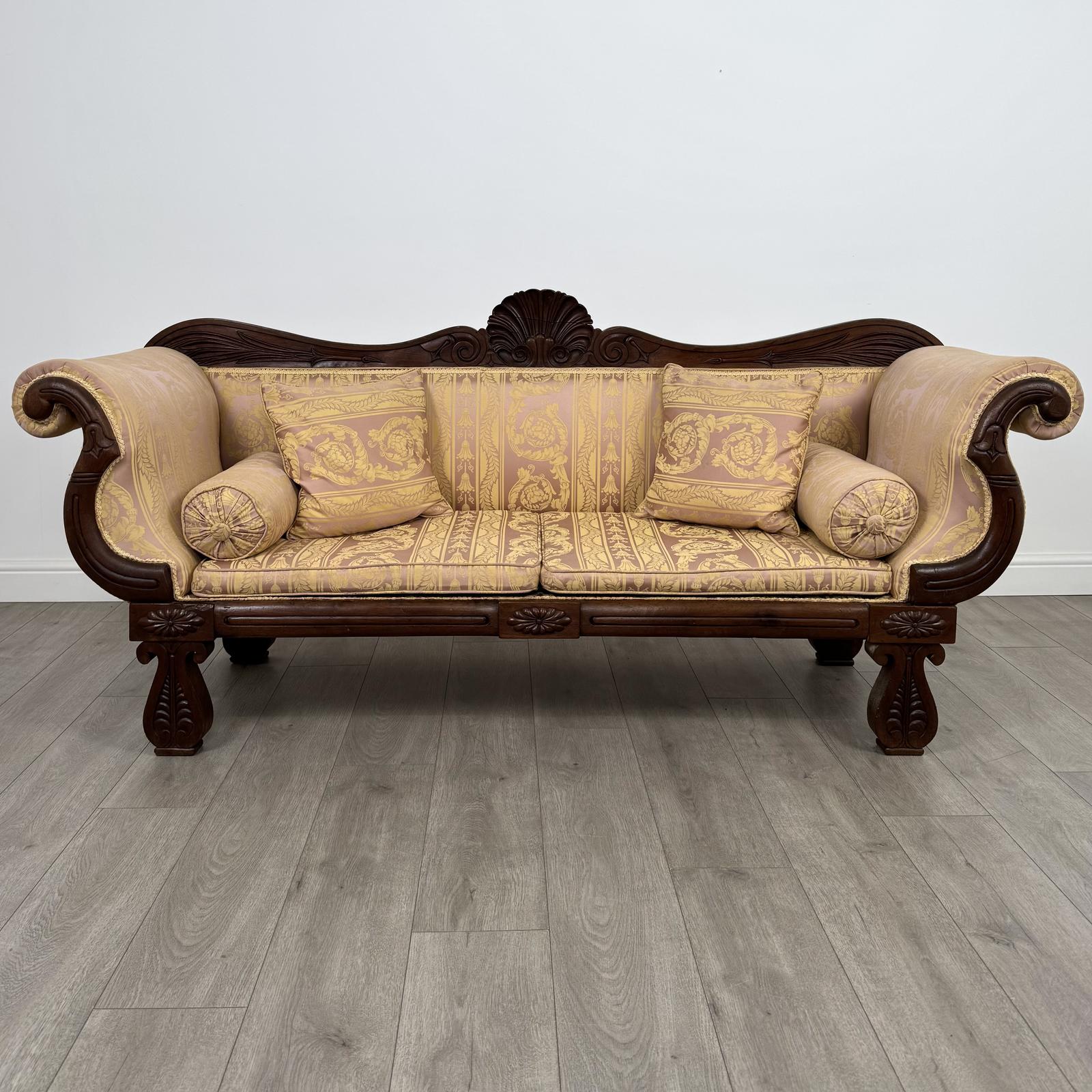 Antique 19th Century Good Quality Sofa In Mahogany (1 of 14)
