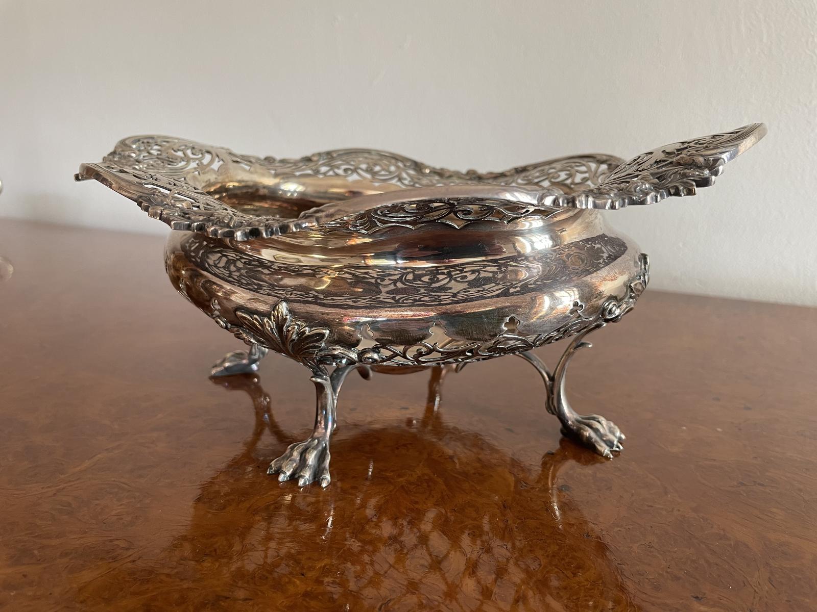 Silver Pierced Dish (1 of 6) Silver Pierced Dish (1 of 6)