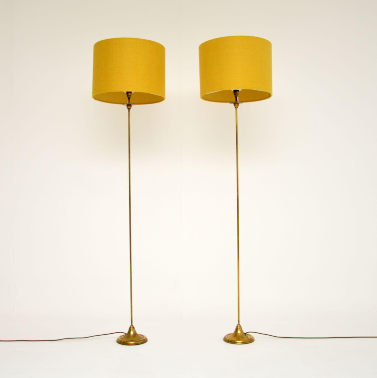 1970's Vintage Pair of Solid Brass Floor Lamps (1 of 9) 1970's Vintage Pair of Solid Brass Floor Lamps (1 of 9)