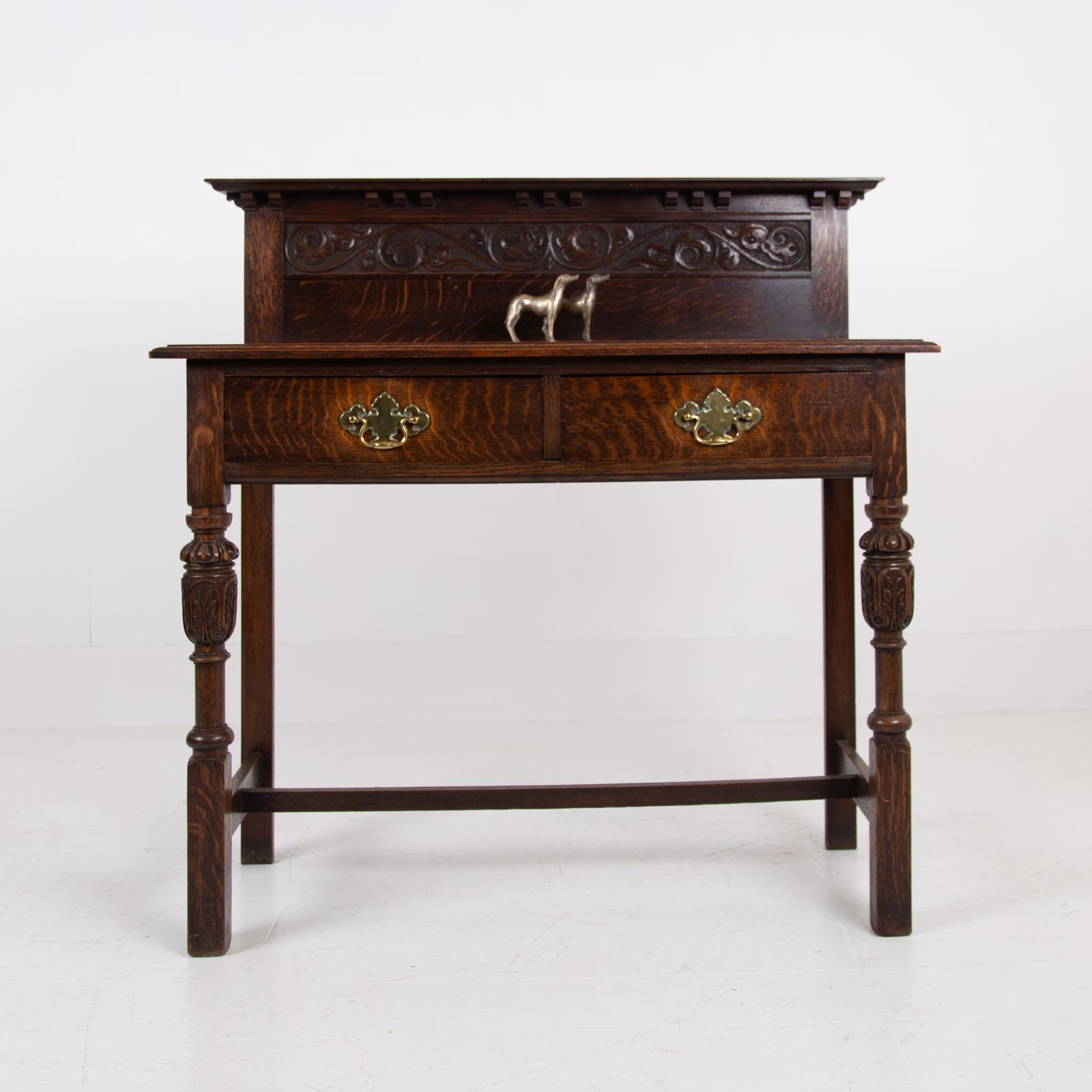 Charmingly Attractive Oak 2 Drawer Console Hall Table c.1920 (1 of 17) Charmingly Attractive Oak 2 Drawer Console Hall Table c.1920 (1 of 17)