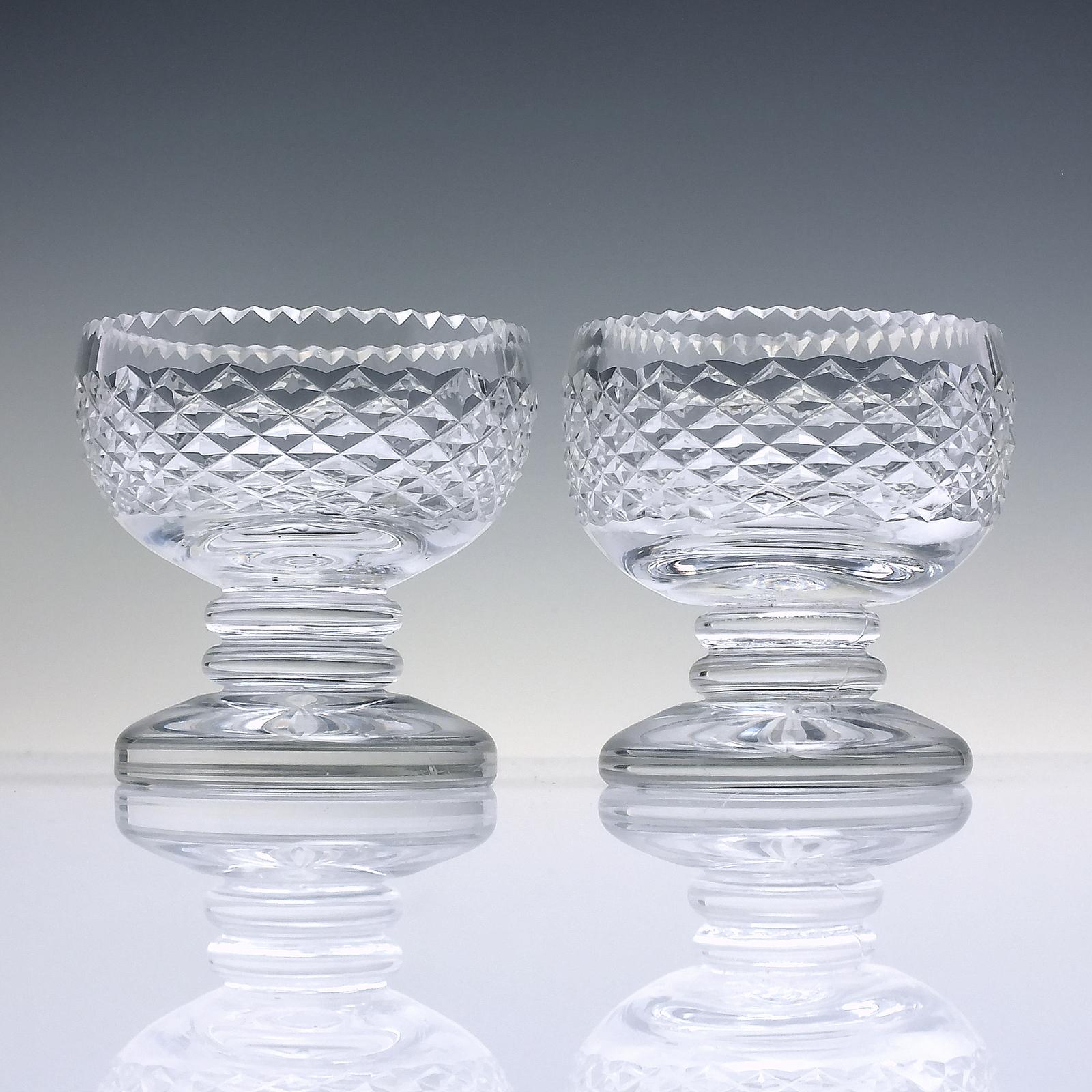 Pair of Victorian Glass Salts c.1860 (1 of 3)