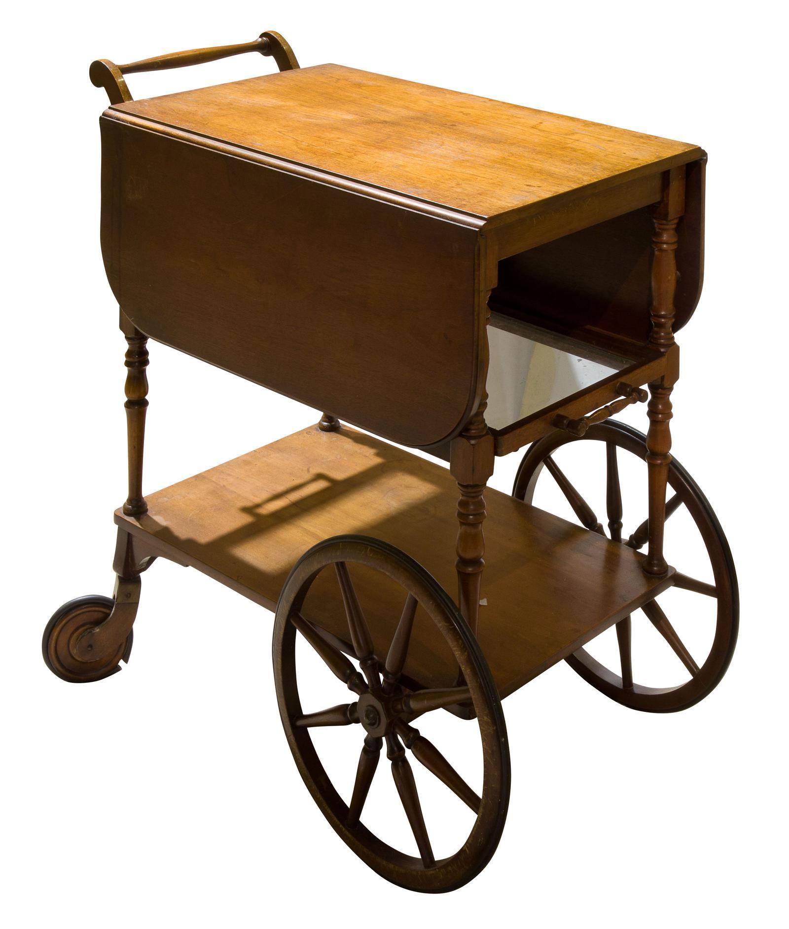 Vintage Mahogany Tea Trolley with Drop Down Flaps (1 of 7) Vintage Mahogany Tea Trolley with Drop Down Flaps (1 of 7)