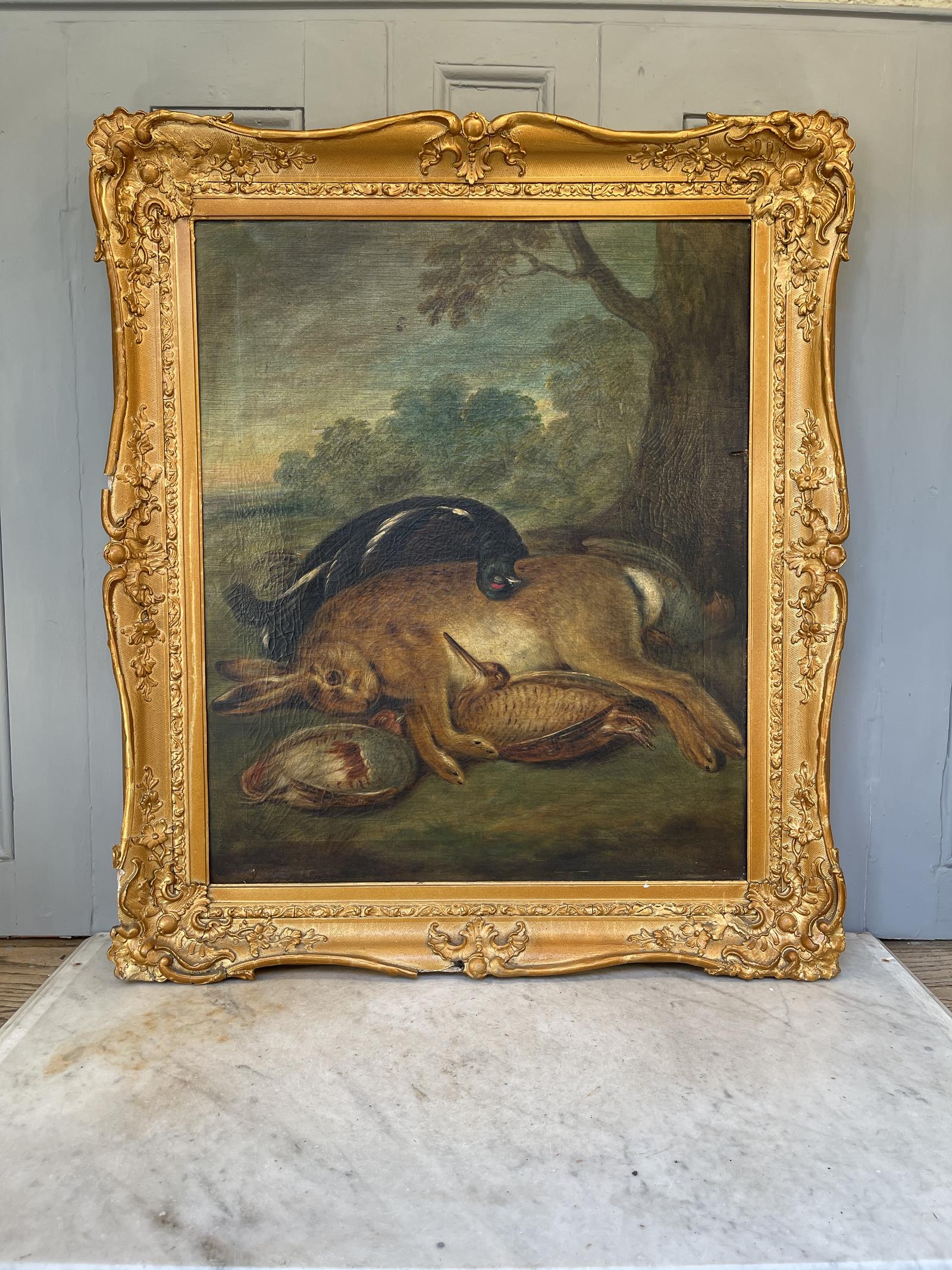 Large Antique Victorian Signed Still Life Oil Painting Study of Sportsmans Game (1 of 11) Large Antique Victorian Signed Still Life Oil Painting Study of Sportsmans Game (1 of 11)