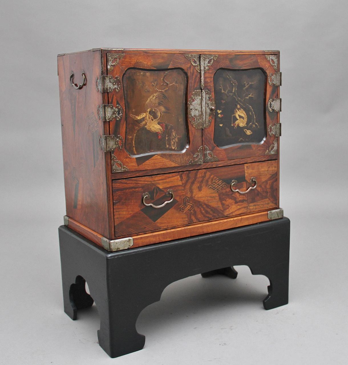 19th Century Japanese Parquetry Cabinet (1 of 9) 19th Century Japanese Parquetry Cabinet (1 of 9)