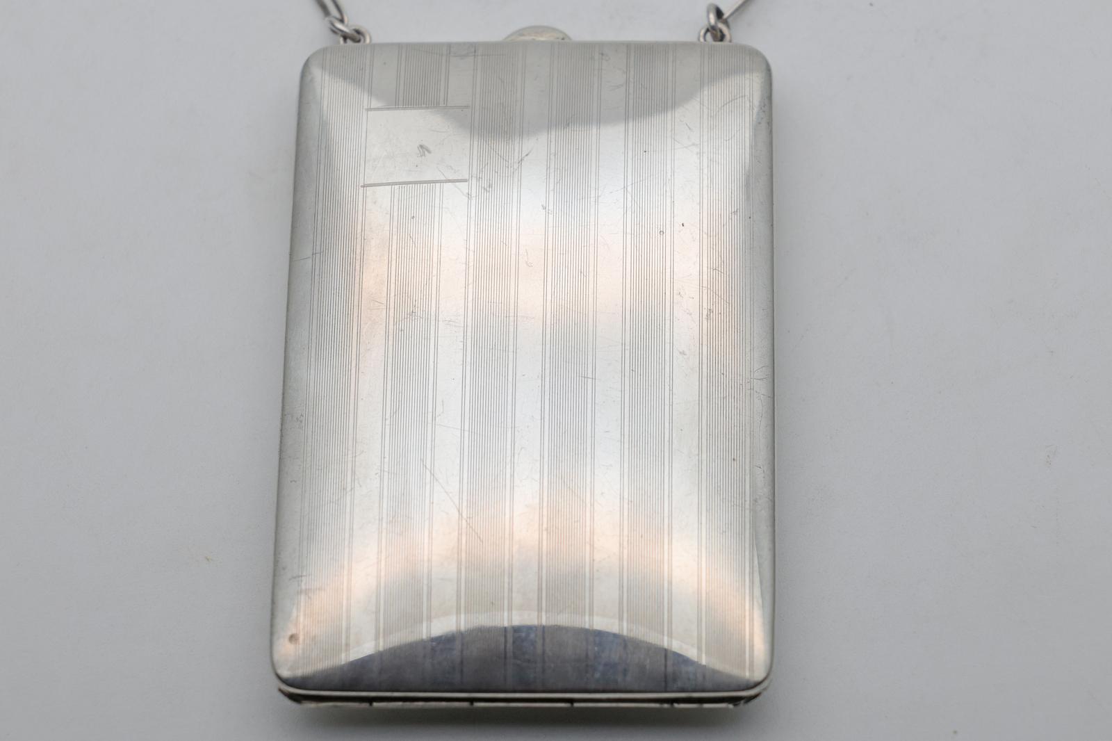 1920s American Silver Combination Compact and Sovereign Case (1 of 5)