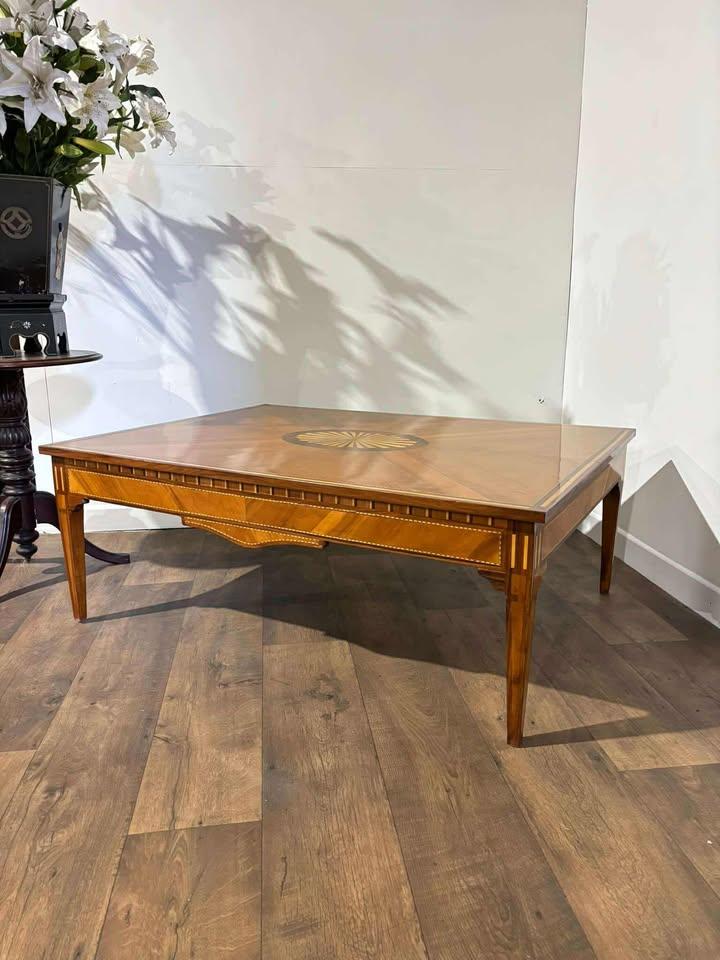 Vintage Marquetry Inlaid Walnut Coffee Table (1 of 20)