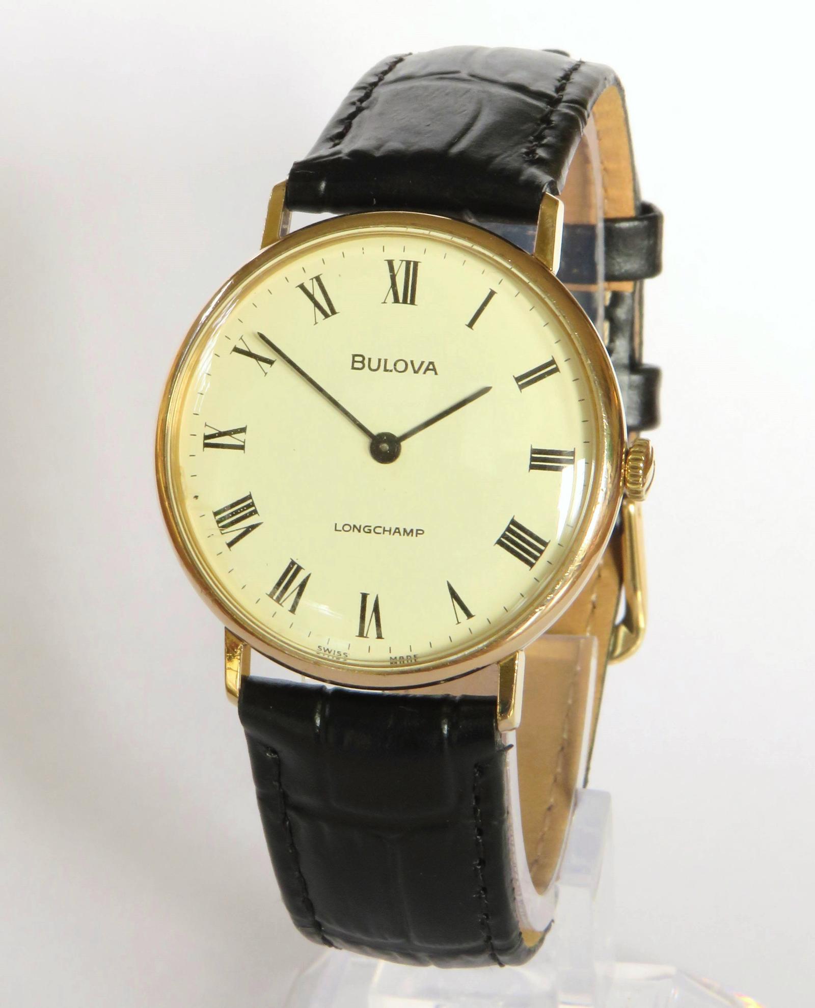 Watch: Gents Bulova Longchamp Wrist Watch 1979 (1 of 5)