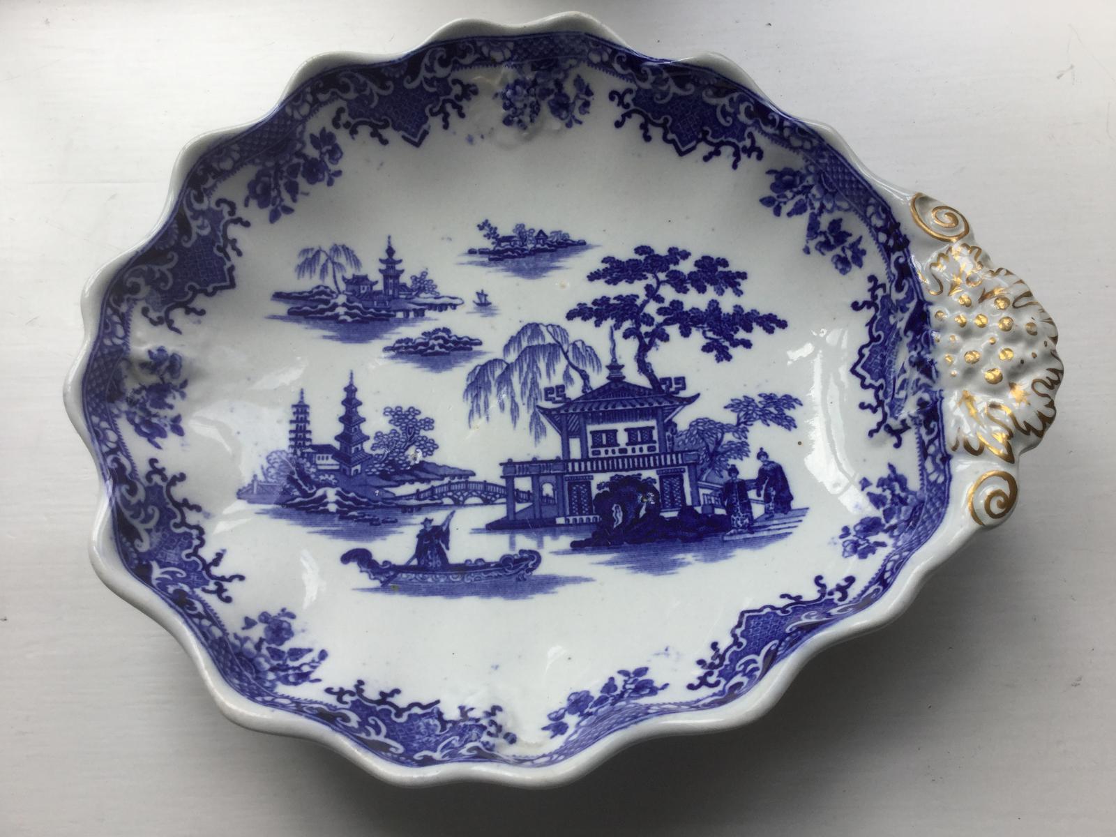 Fell Mid 19th Century Earthenware Blue & White Dish (1 of 3)