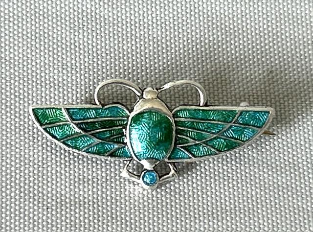 Petite Charles Horner Silver & Enamel Scarab Brooch (1 of 6) Petite Charles Horner Silver & Enamel Scarab Brooch (1 of 6)
