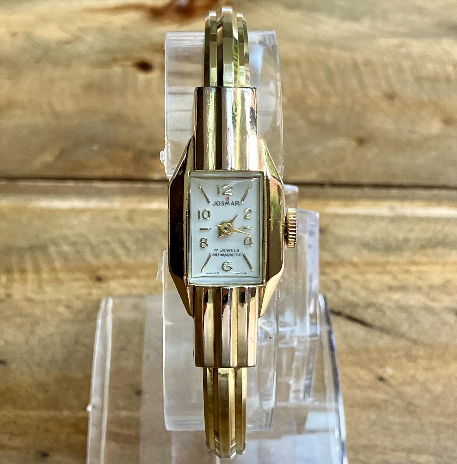 Ladies Josmar Art Deco Style Watch | Manual Wind | Gold Plated | 17 Jewels (1 of 11)