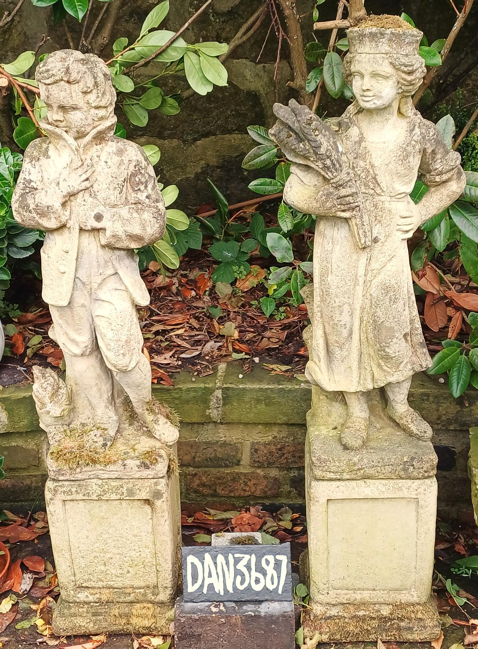 Pair of Victorian Charming Garden Statues (1 of 1) Pair of Victorian Charming Garden Statues (1 of 1)