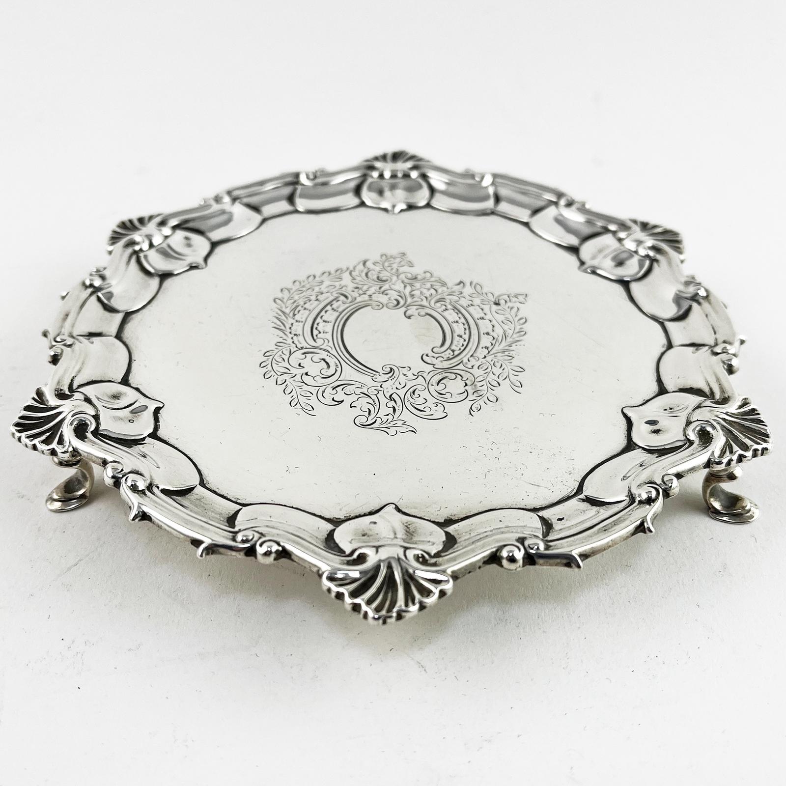 6" Victorian Sterling Silver Salver (1 of 7) 6" Victorian Sterling Silver Salver (1 of 7)