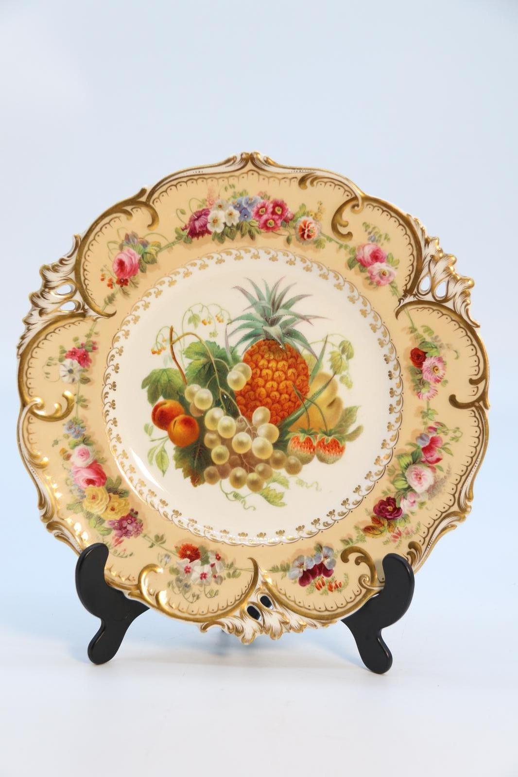 Early 19th Century Copeland Porcelain Hand Painted Fruit & Flower Cabinet Plate (1 of 27) Early 19th Century Copeland Porcelain Hand Painted Fruit & Flower Cabinet Plate (1 of 27)